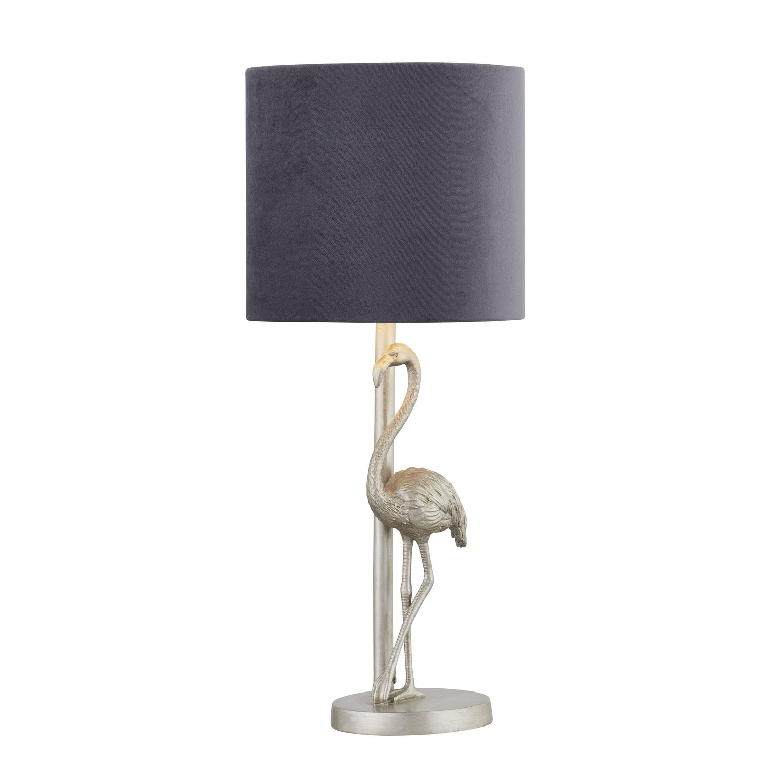 Flamingo Silver Lamp With Grey Shade - Image 3