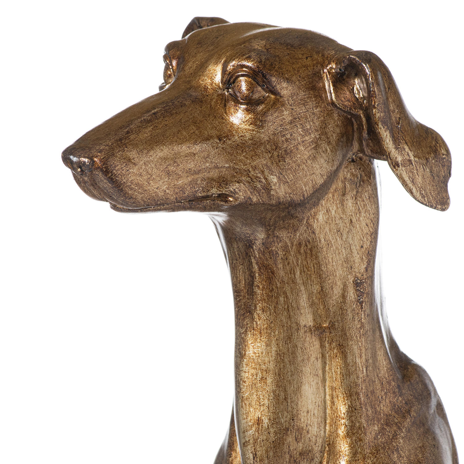 William The Whippet Table Lamp With Teal Velvet Shade - Image 2