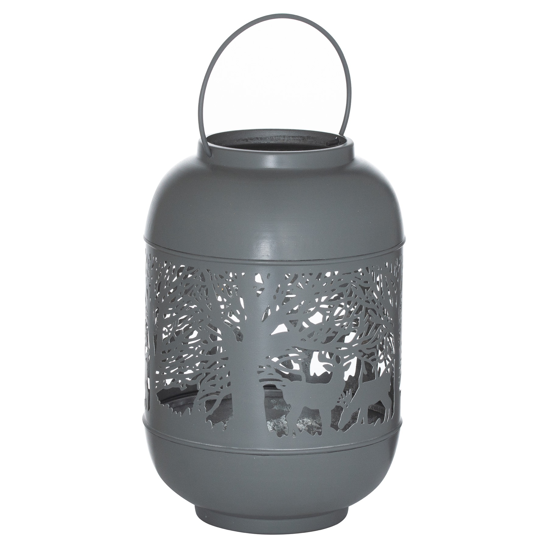Large Silver And Grey Glowray Dome Forest Lantern - Image 1