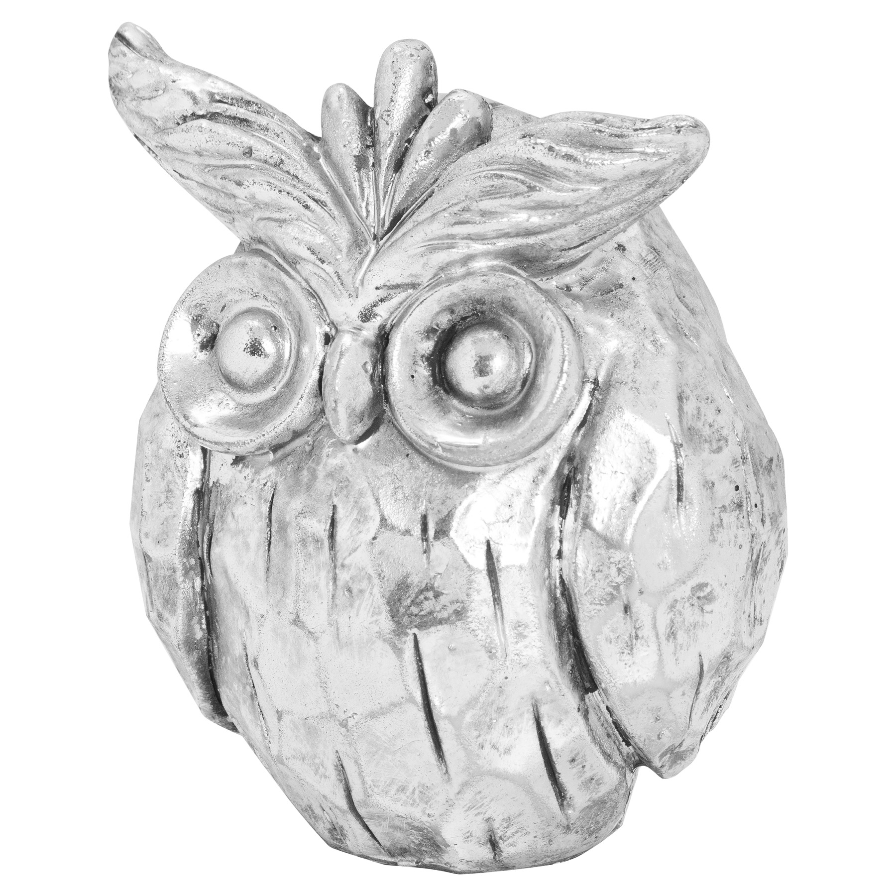 Otis The Silver Ceramic Owl - Image 1