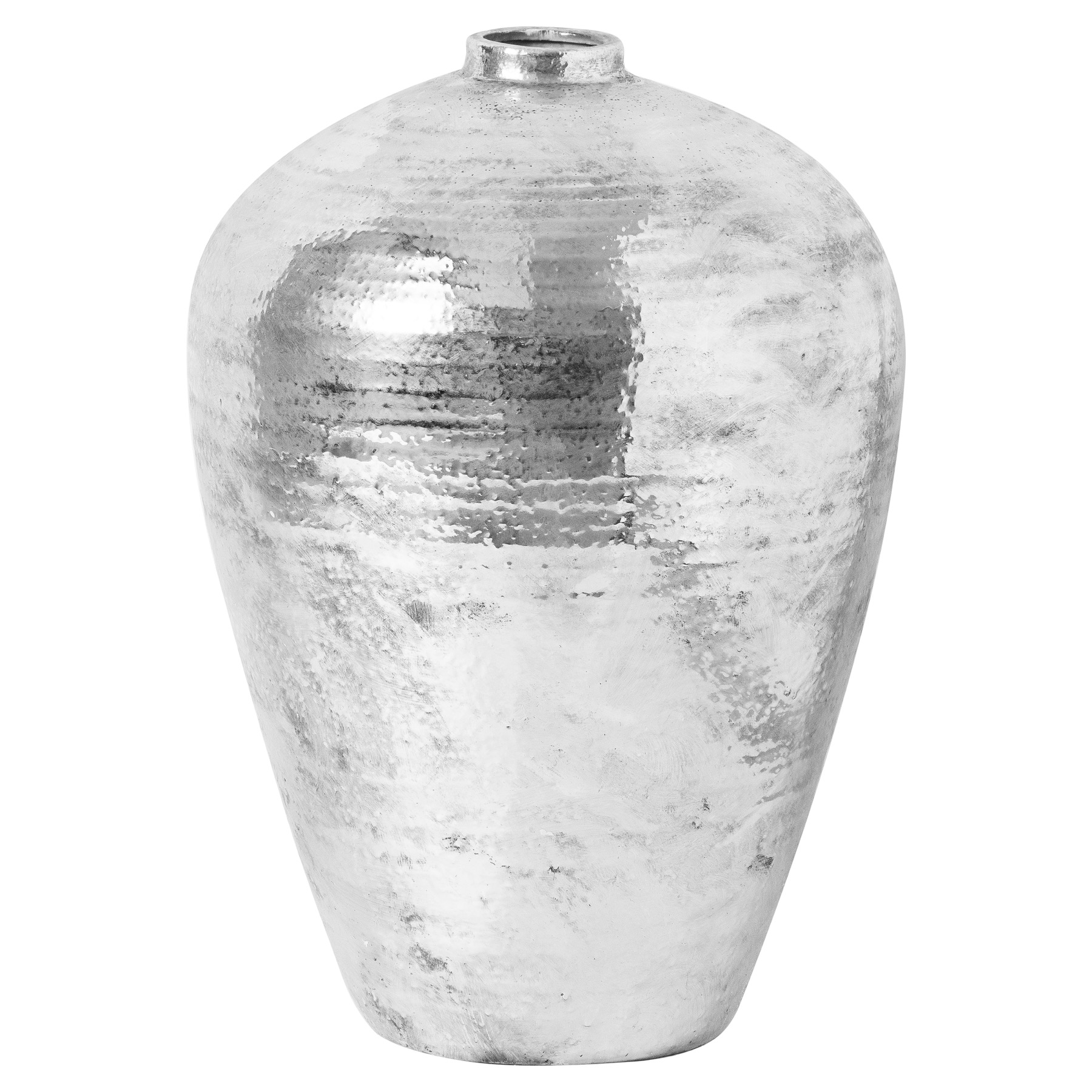 Large Hammered Silver Astral Vase - Image 1