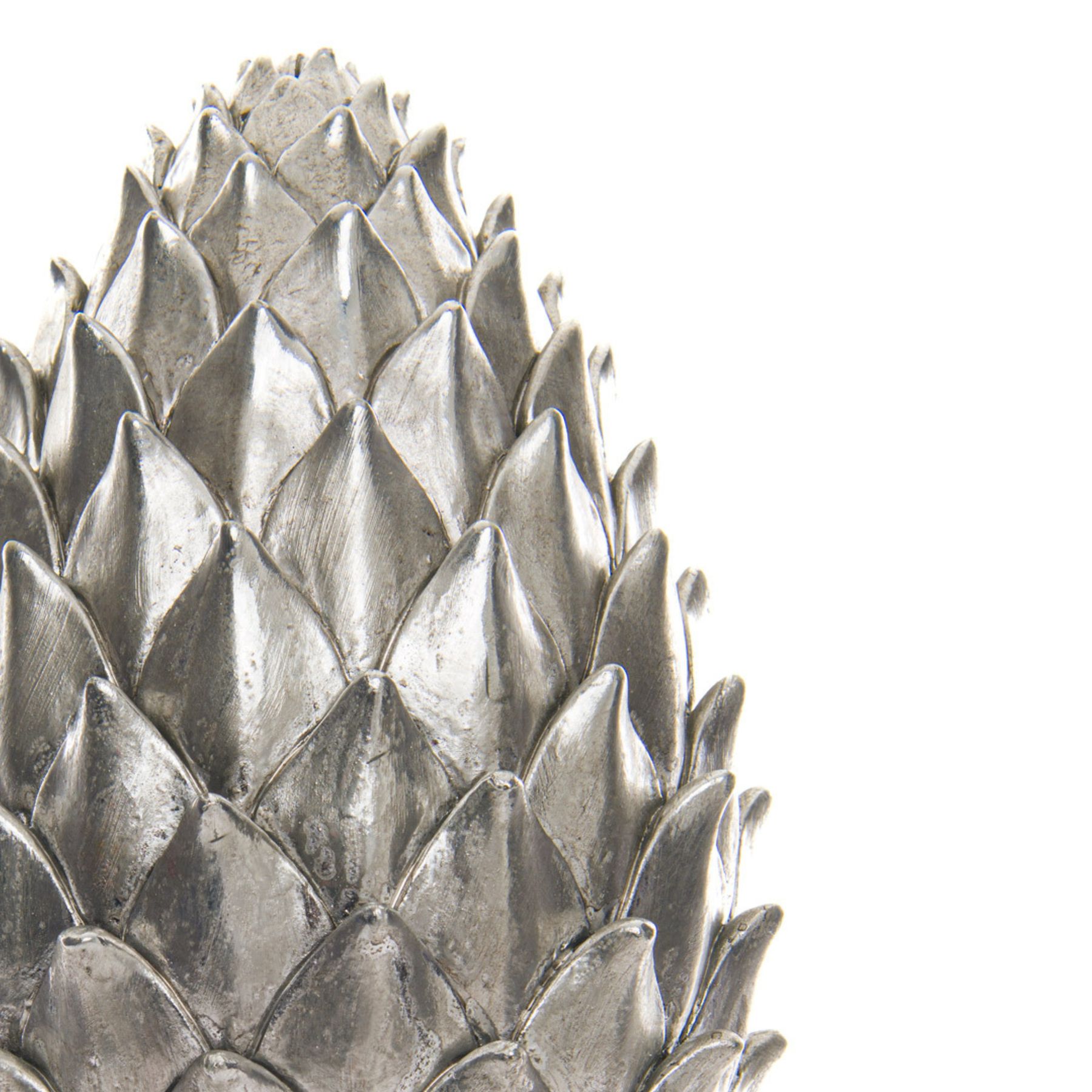 Tall Silver Pinecone Finial - Image 2