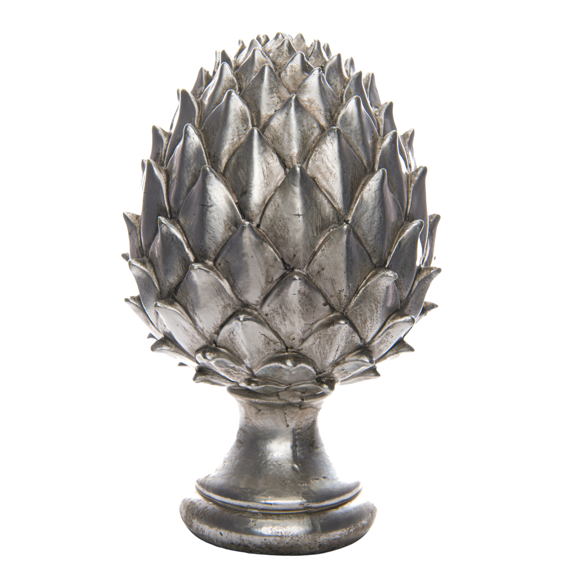 Large Silver Pinecone Finial - Image 1