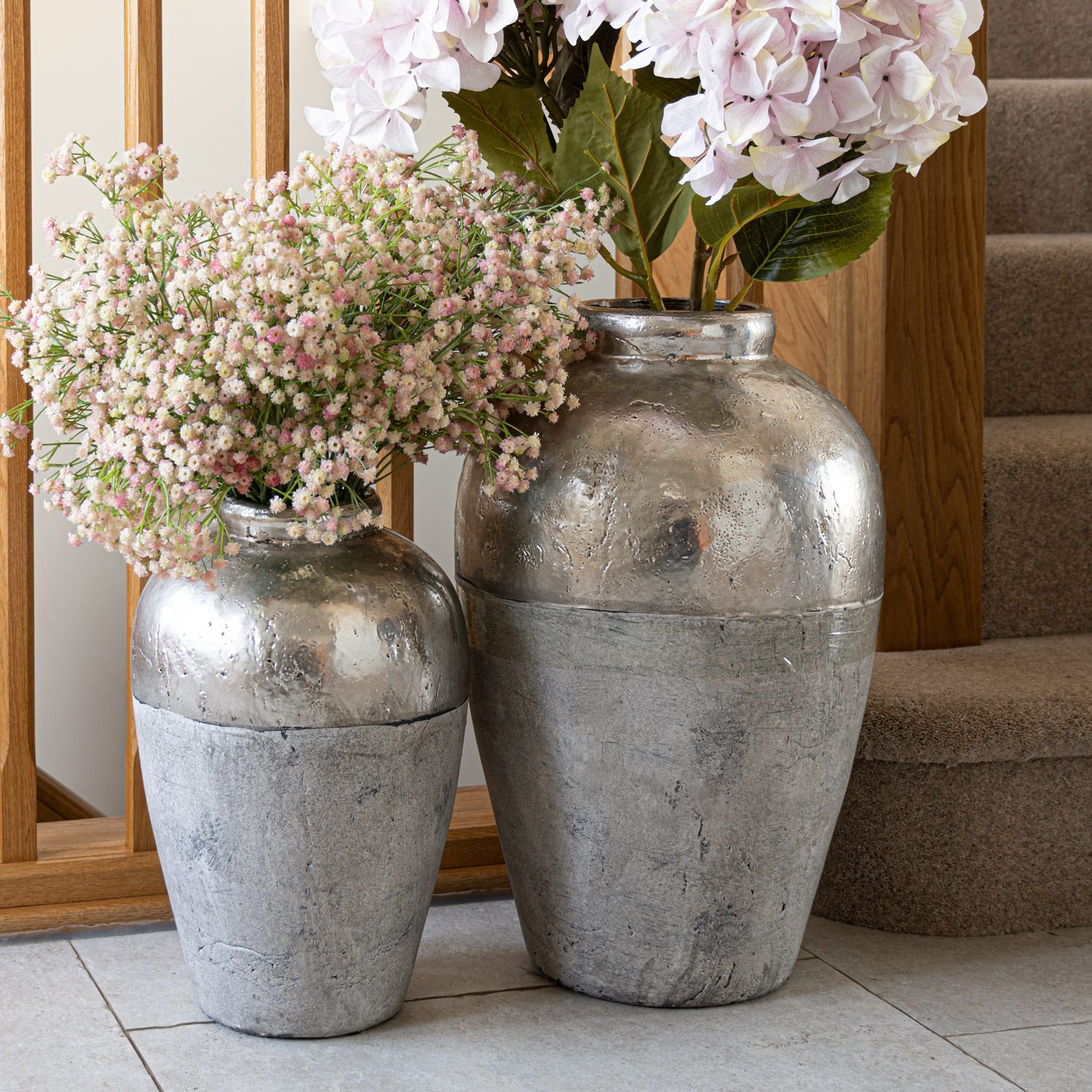 Metallic Dipped Tall Juniper Vase - Image 2