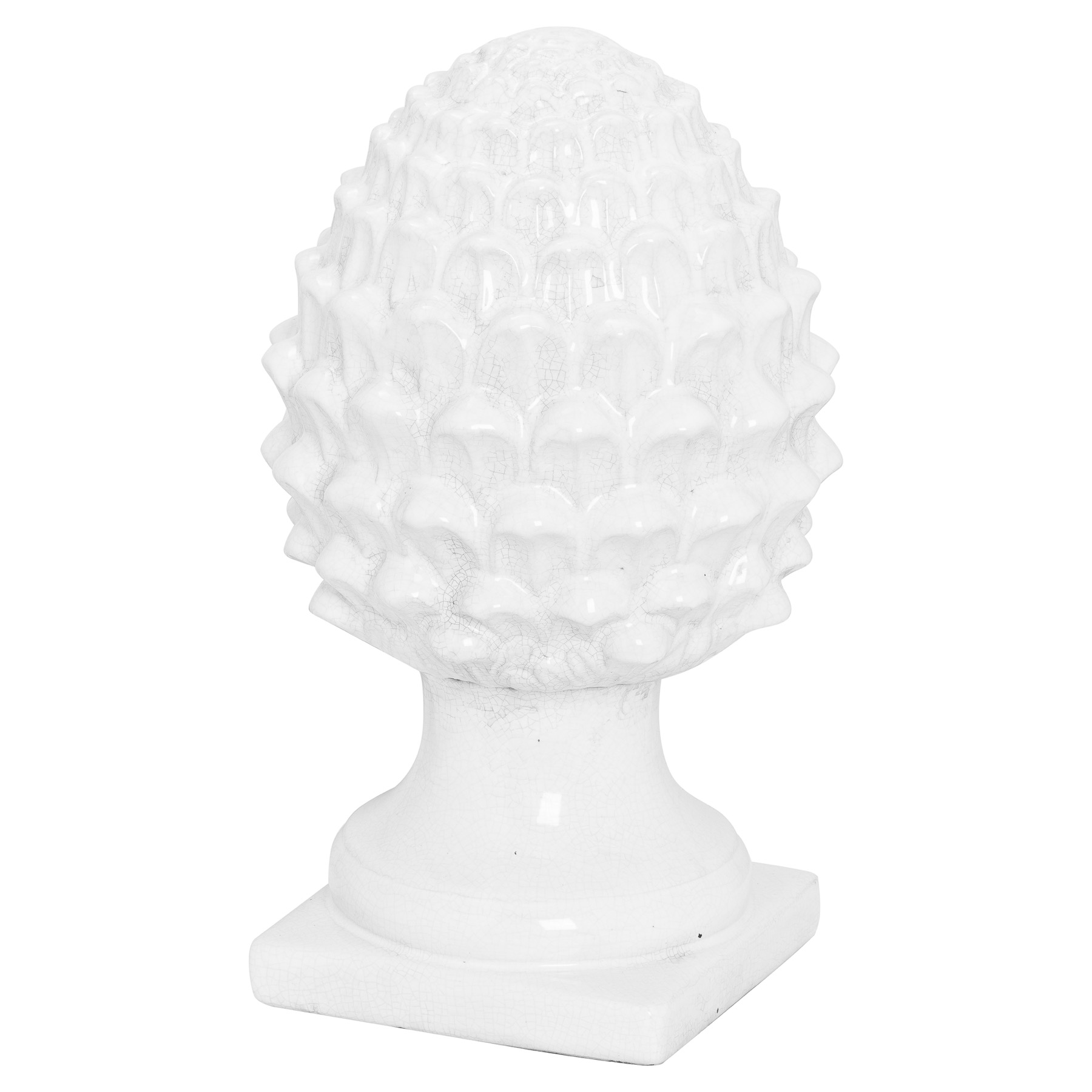 Garda White Decorative Acorn - Image 1