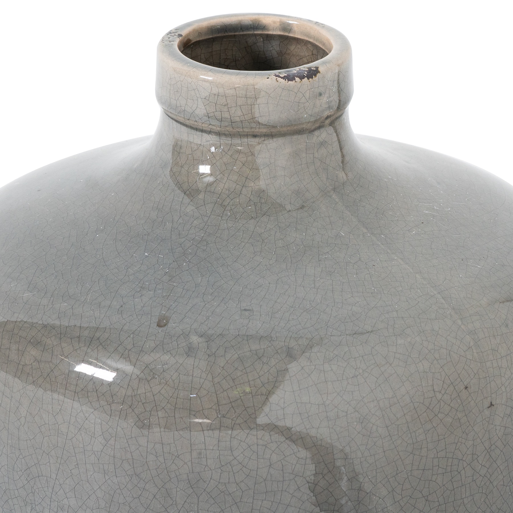 Garda Grey Glazed Chive Vase - Image 2