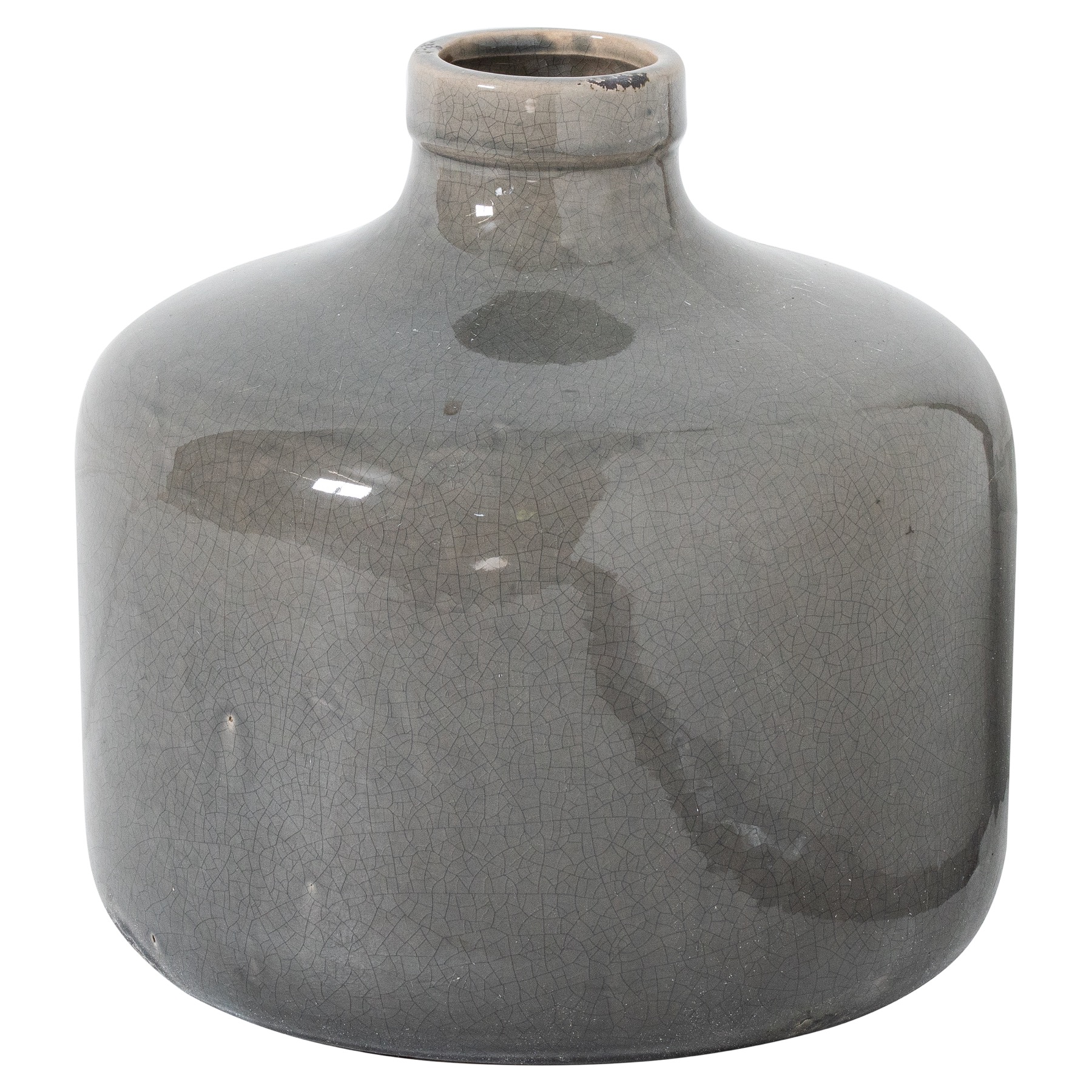 Garda Grey Glazed Chive Vase - Image 1