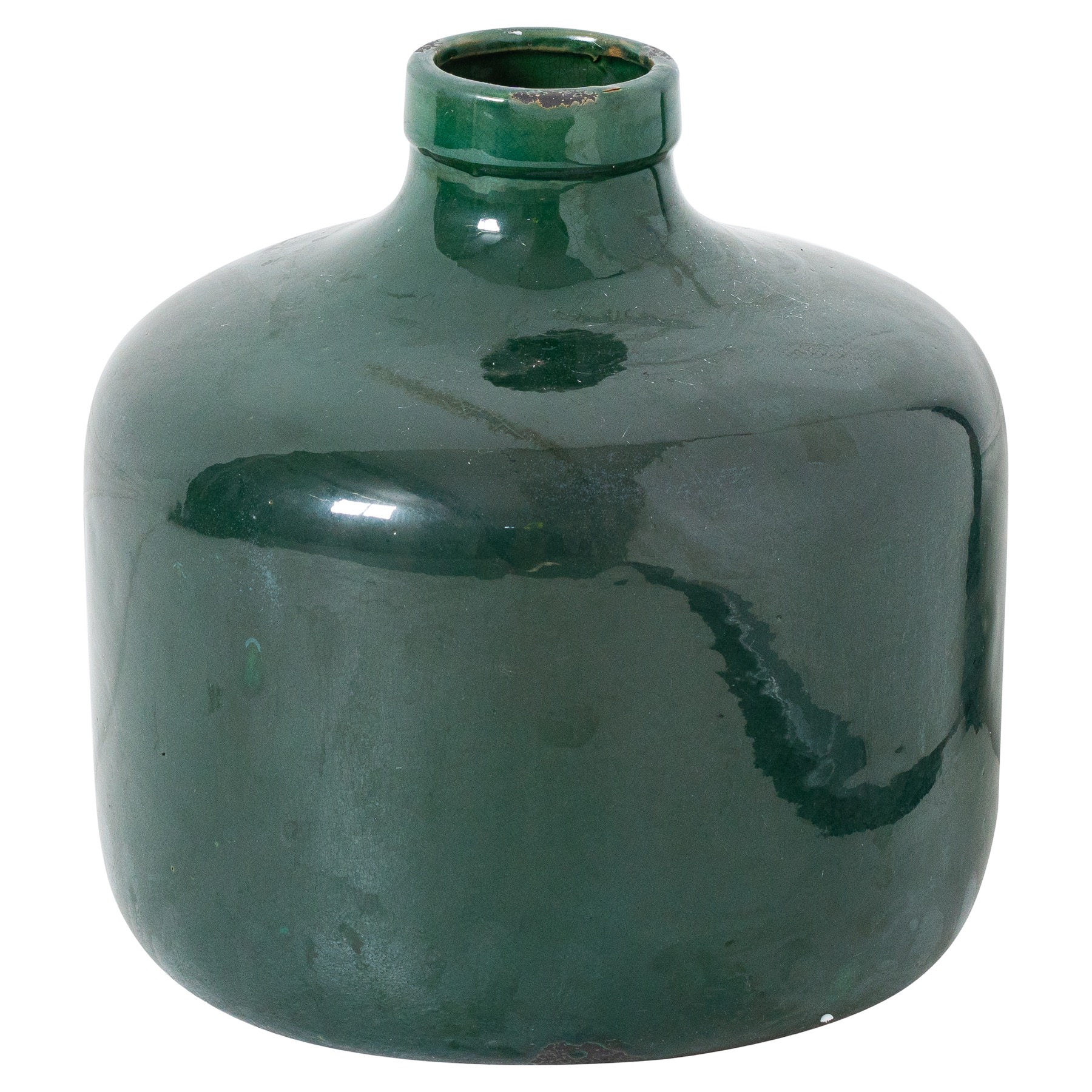 Garda Emerald Glazed Chive Vase - Image 1