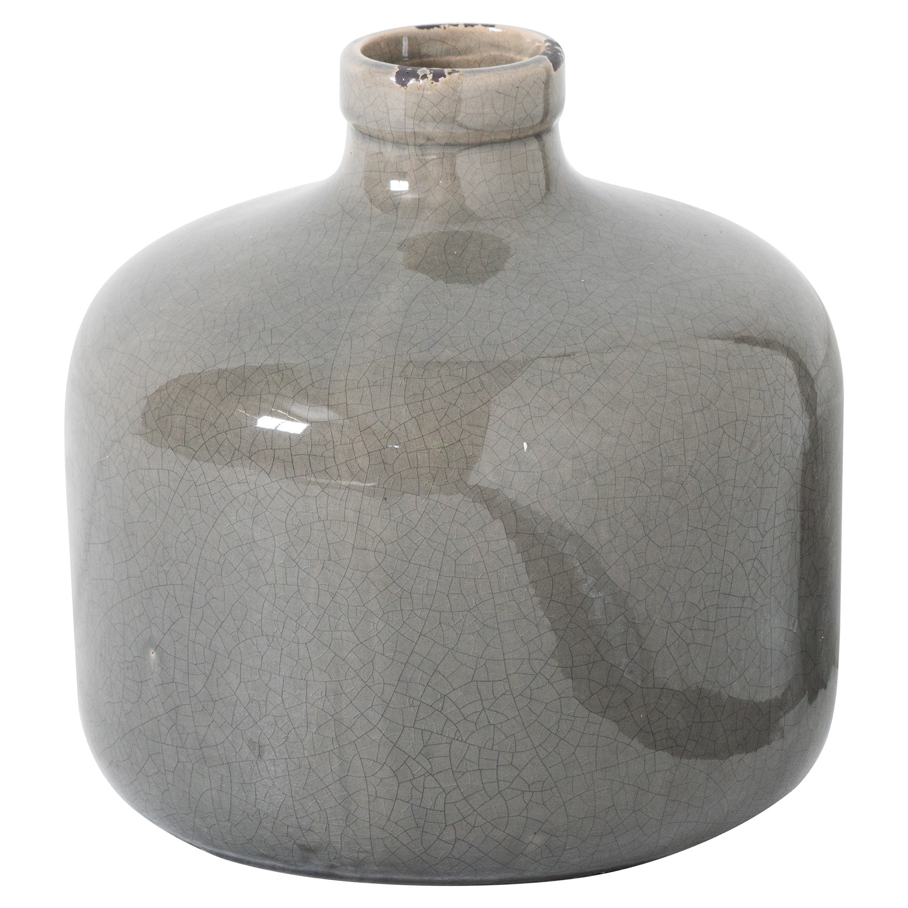 Garda Grey Glazed Eve Vase - Image 1