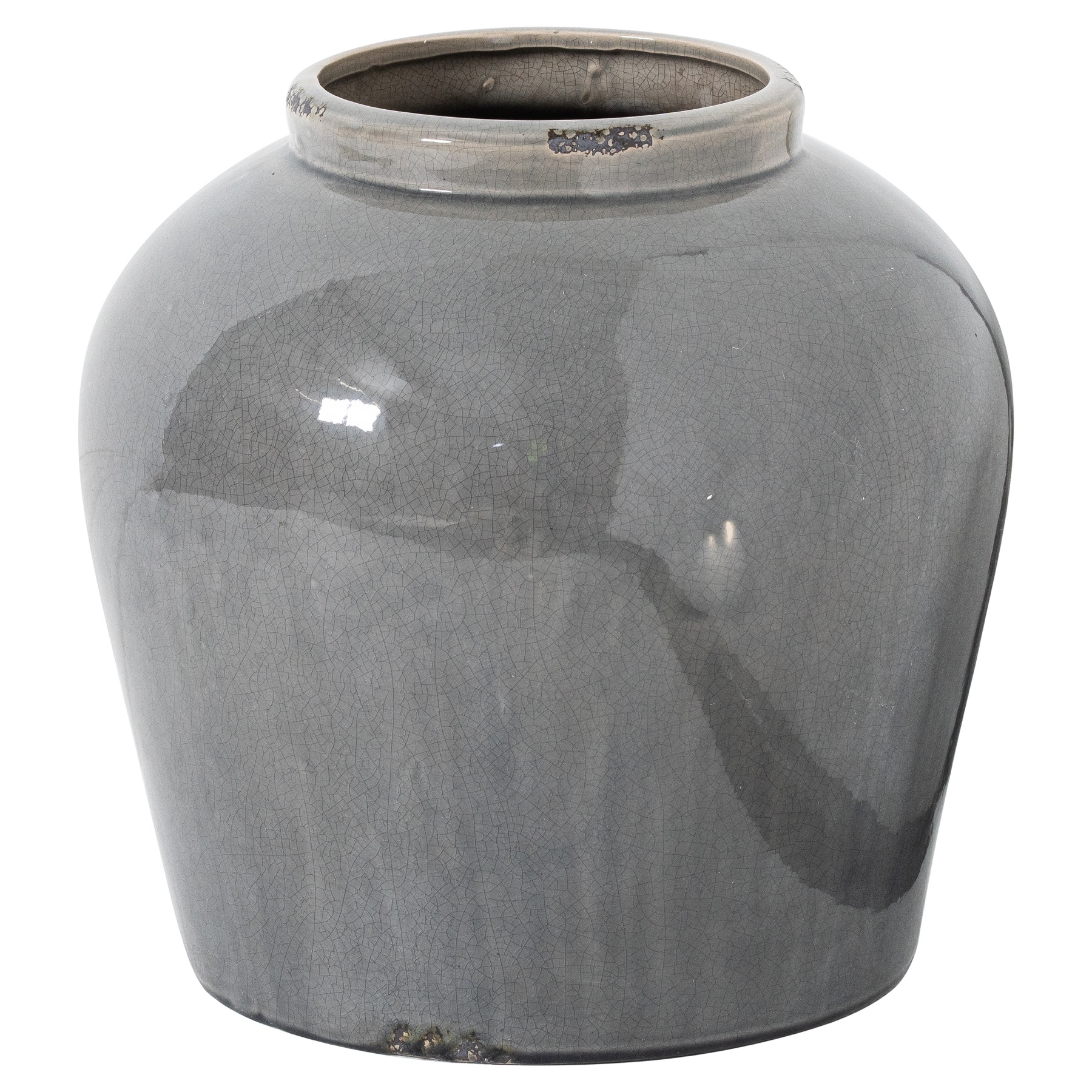 Garda Grey Glazed Juniper Vase - Image 1
