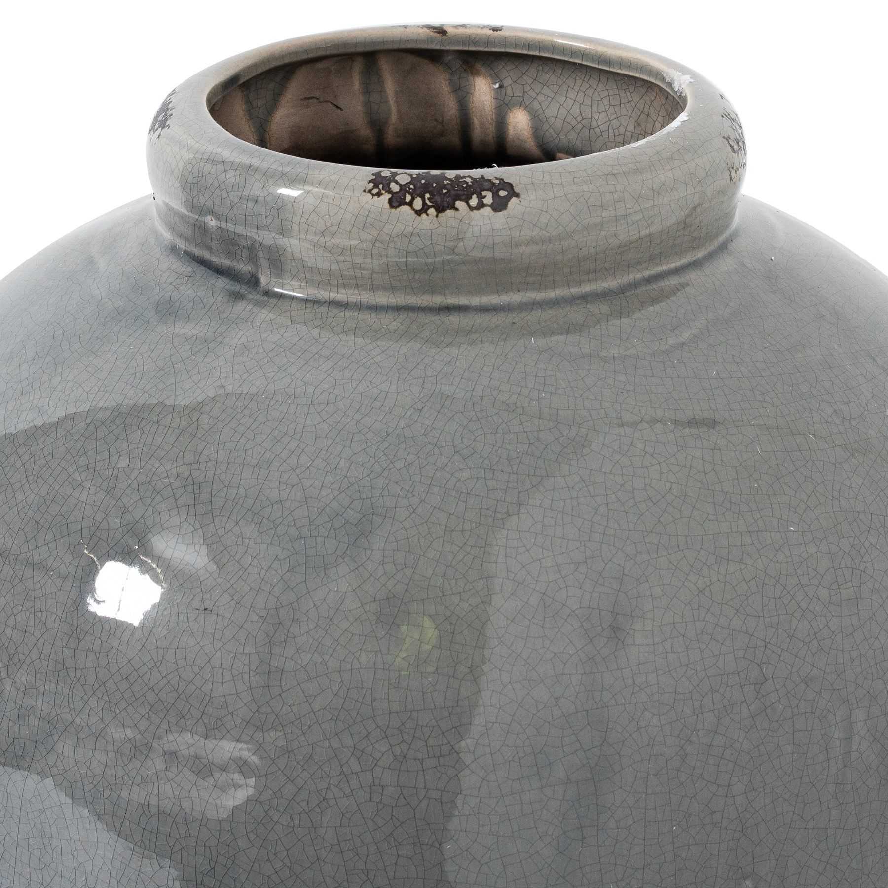 Garda Grey Glazed Tall Juniper Vase - Image 2