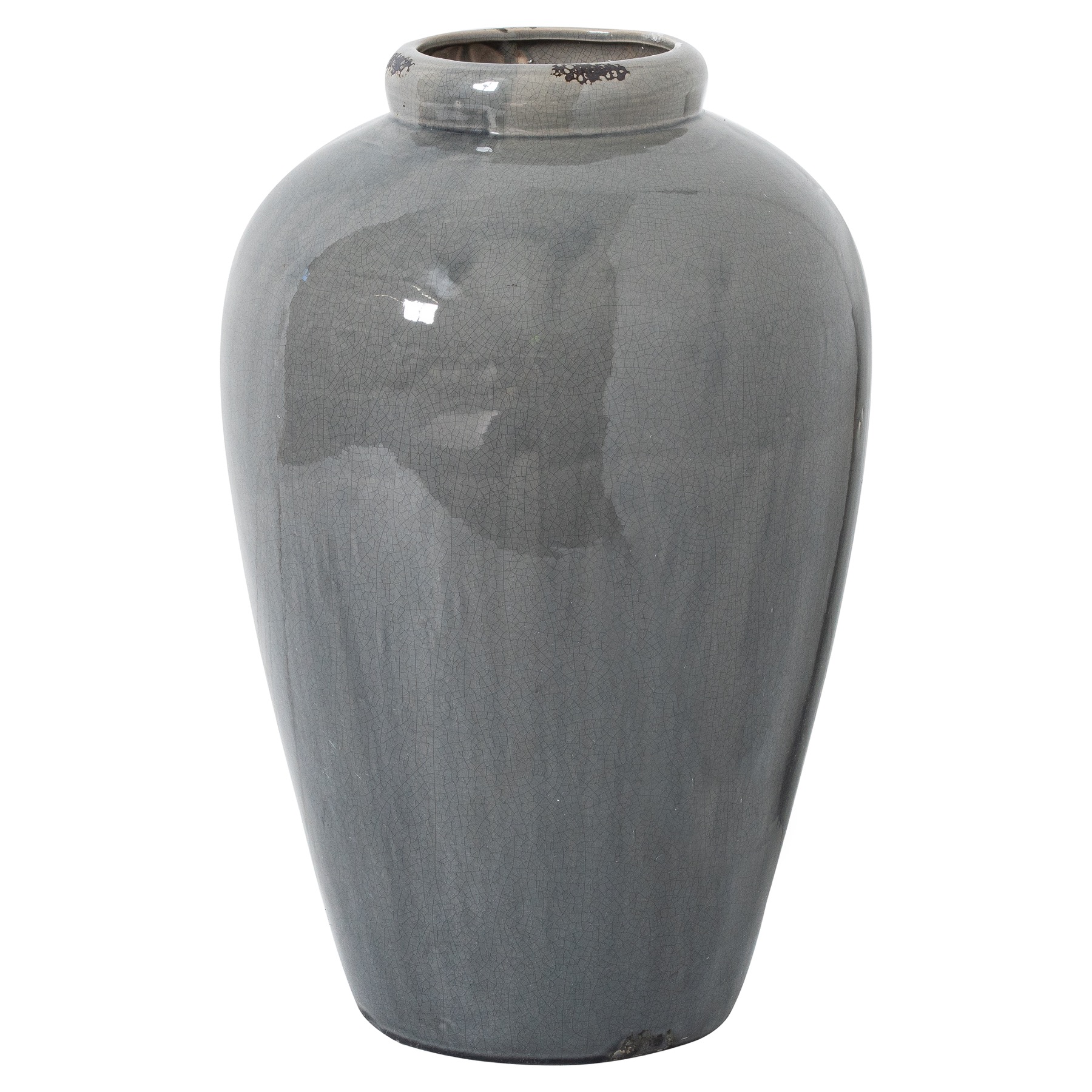 Garda Grey Glazed Tall Juniper Vase - Image 1