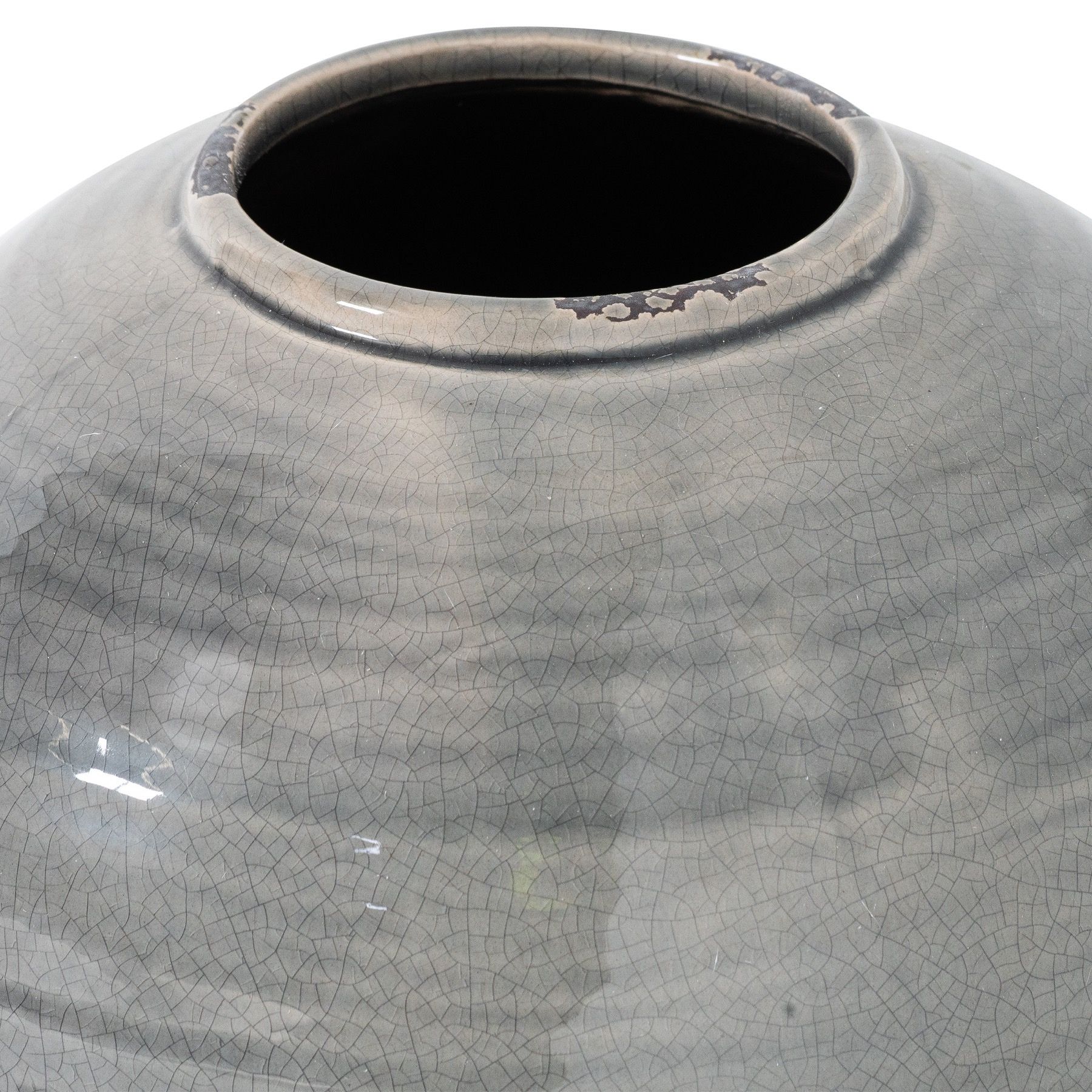 Garda Grey Glazed Tiber Vase - Image 2