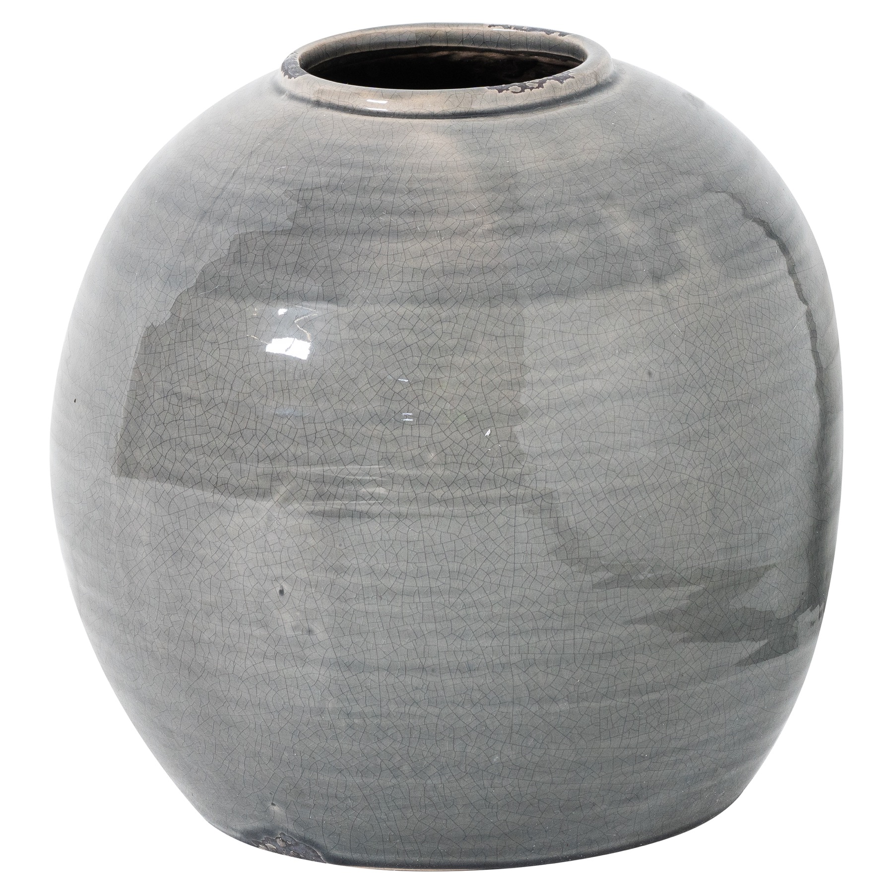 Garda Grey Glazed Tiber Vase - Image 1