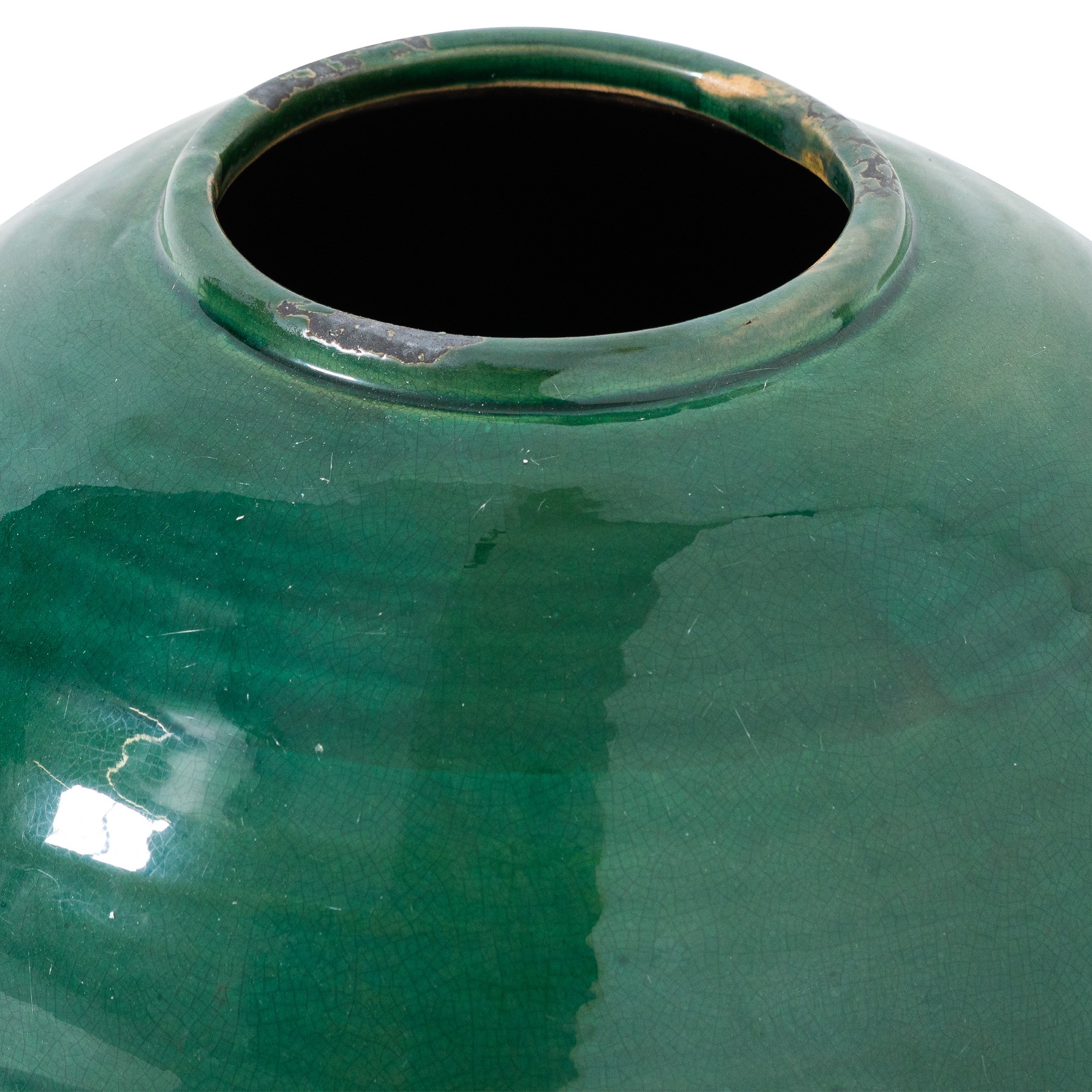 Garda Emerald Glazed Tiber Vase - Image 2