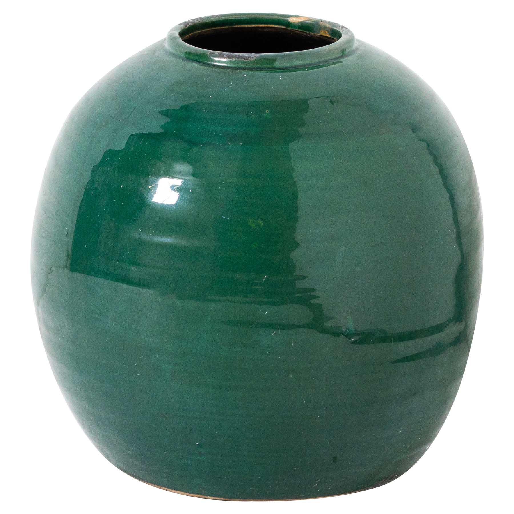 Garda Emerald Glazed Tiber Vase - Image 1