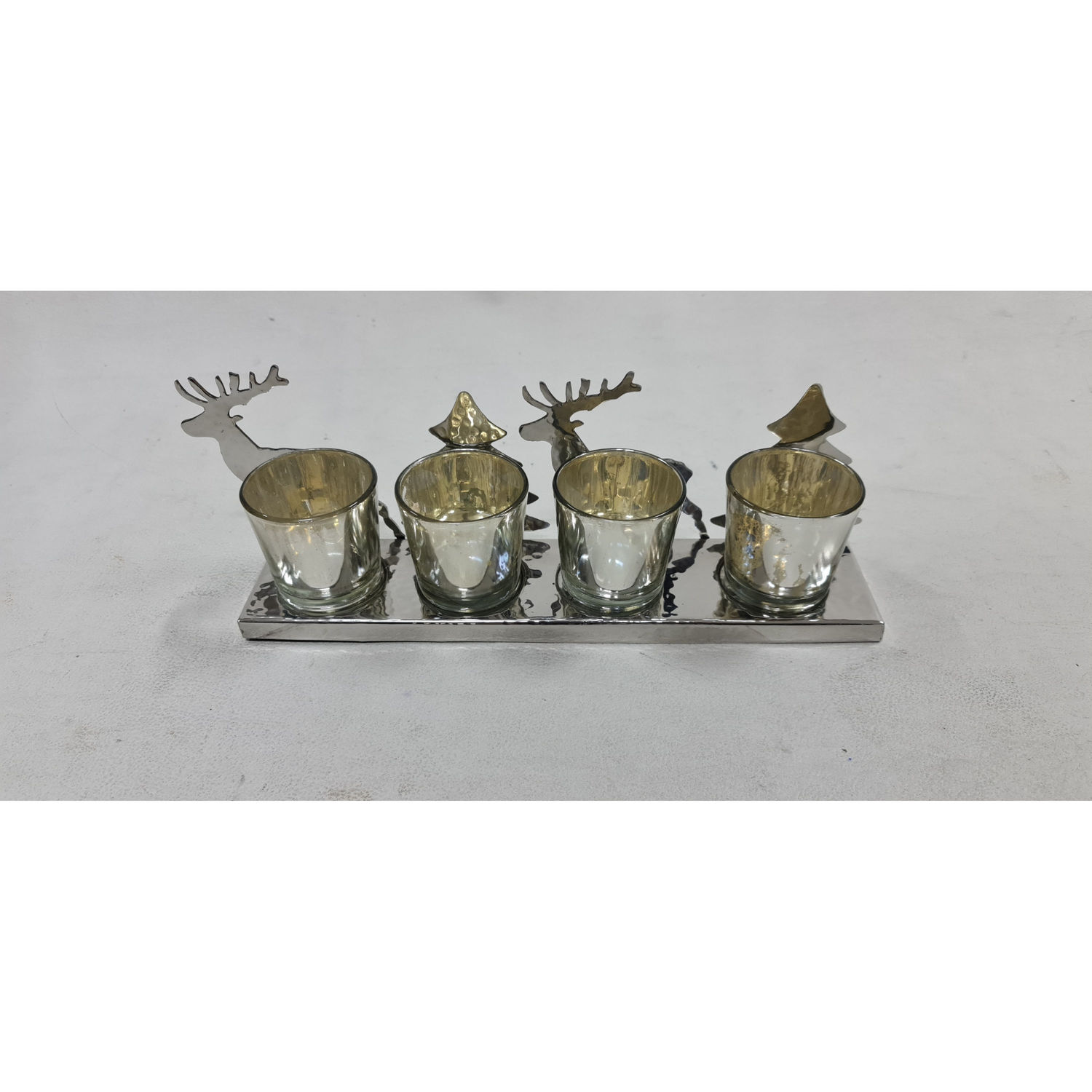 Silver Four Tealight Holder - Image 3