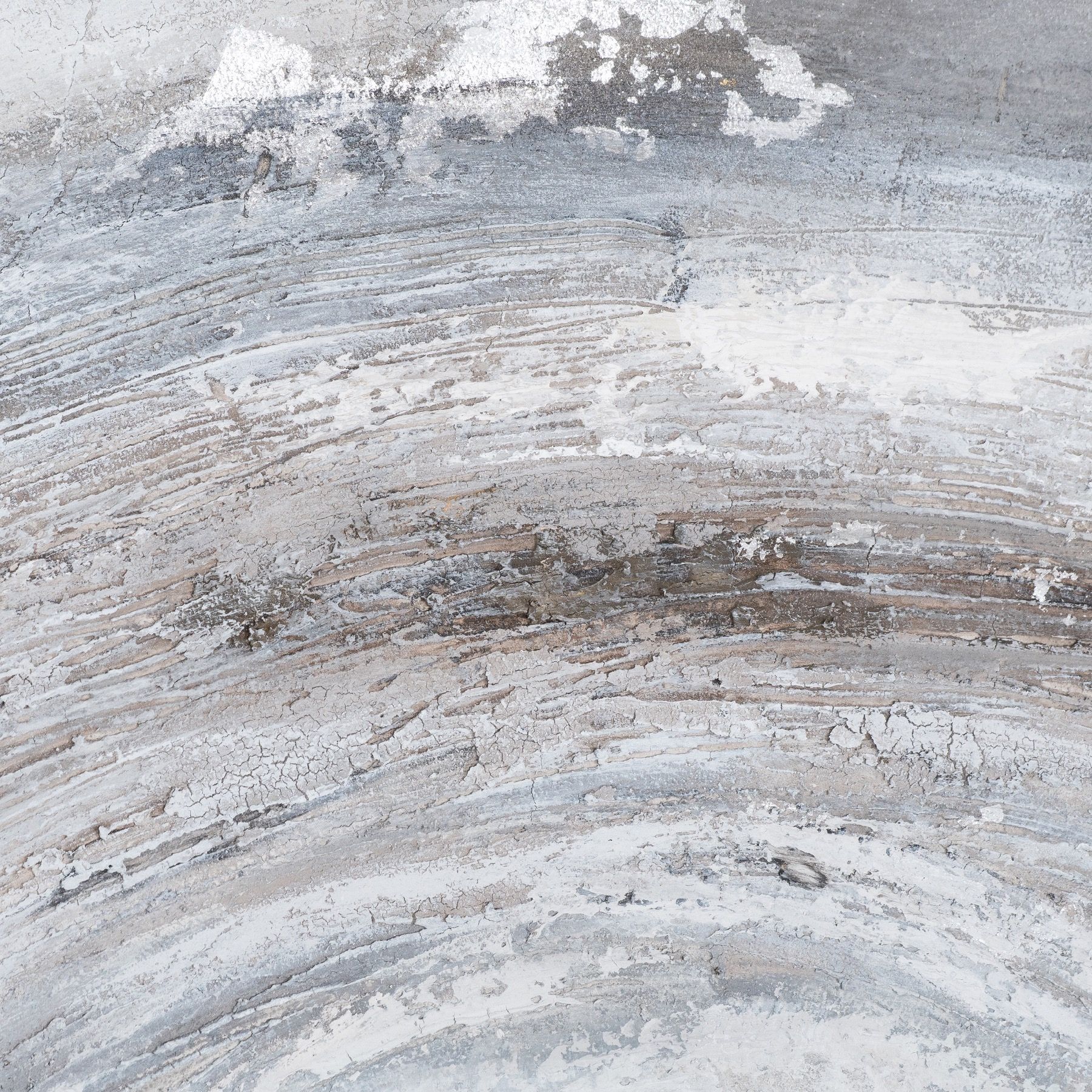 Orion Silver And Grey Hand Painted Canvas - Image 2