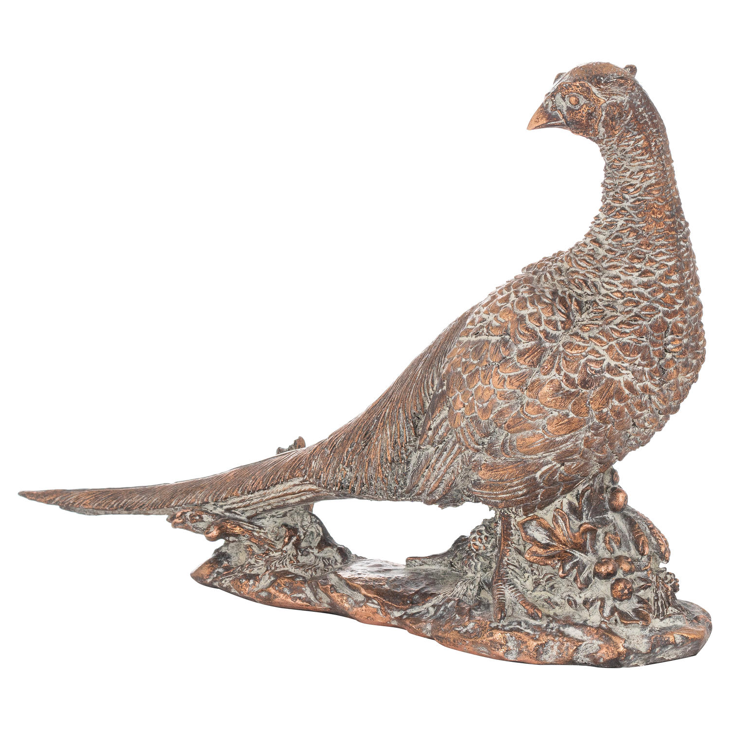 Antique Bronze Cock Pheasant Ornament - Image 1
