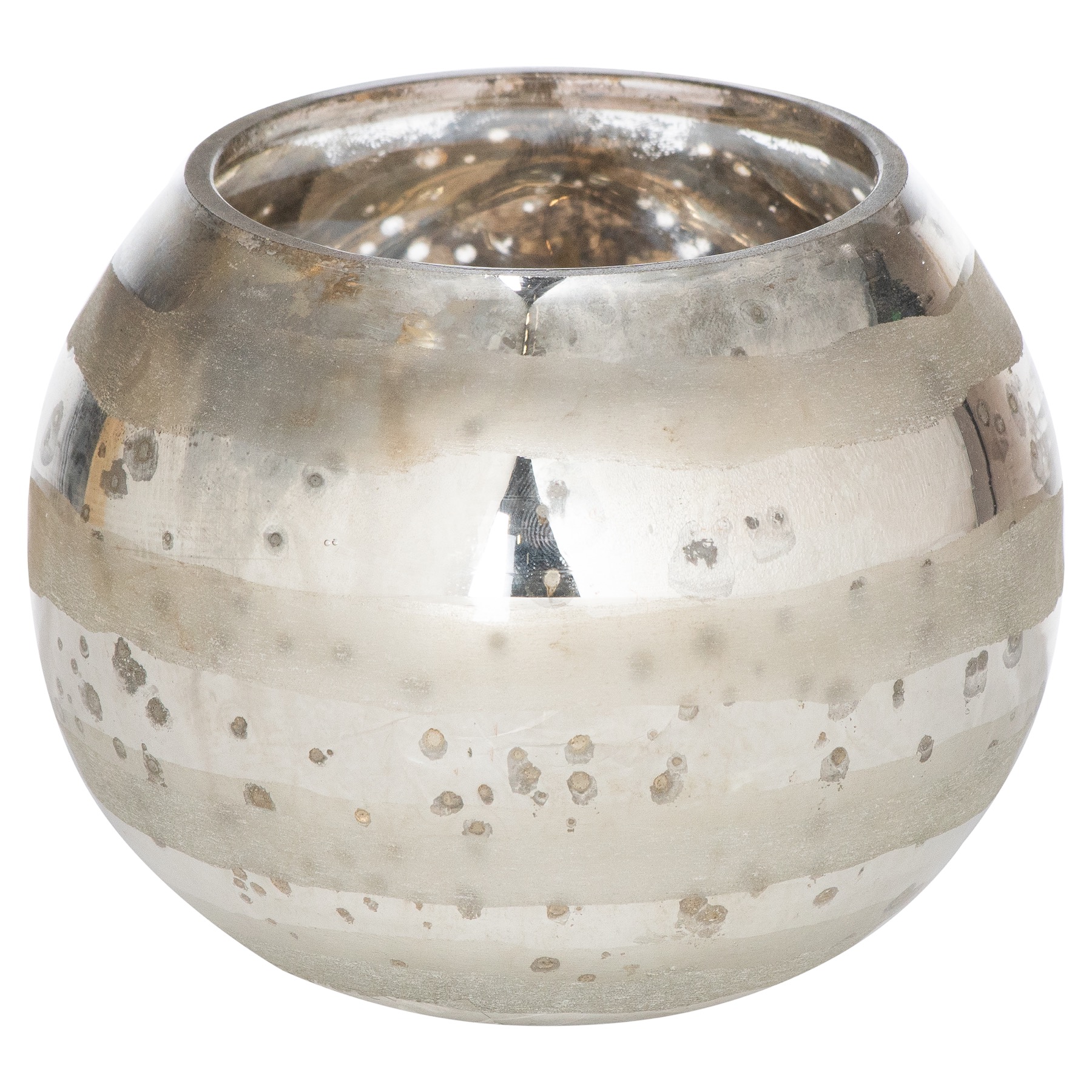 Ribbed Lustre Small Candle Holder - Image 1