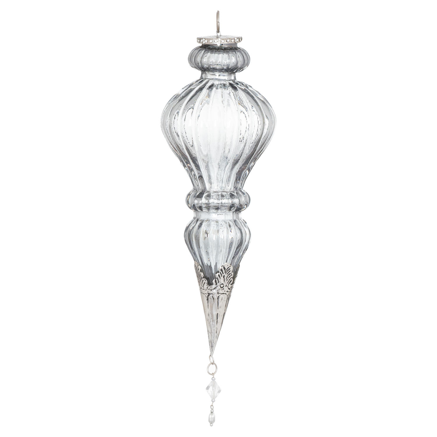 The Noel Collection Smoked Midnight XL Jewel Drop Bauble - Image 1