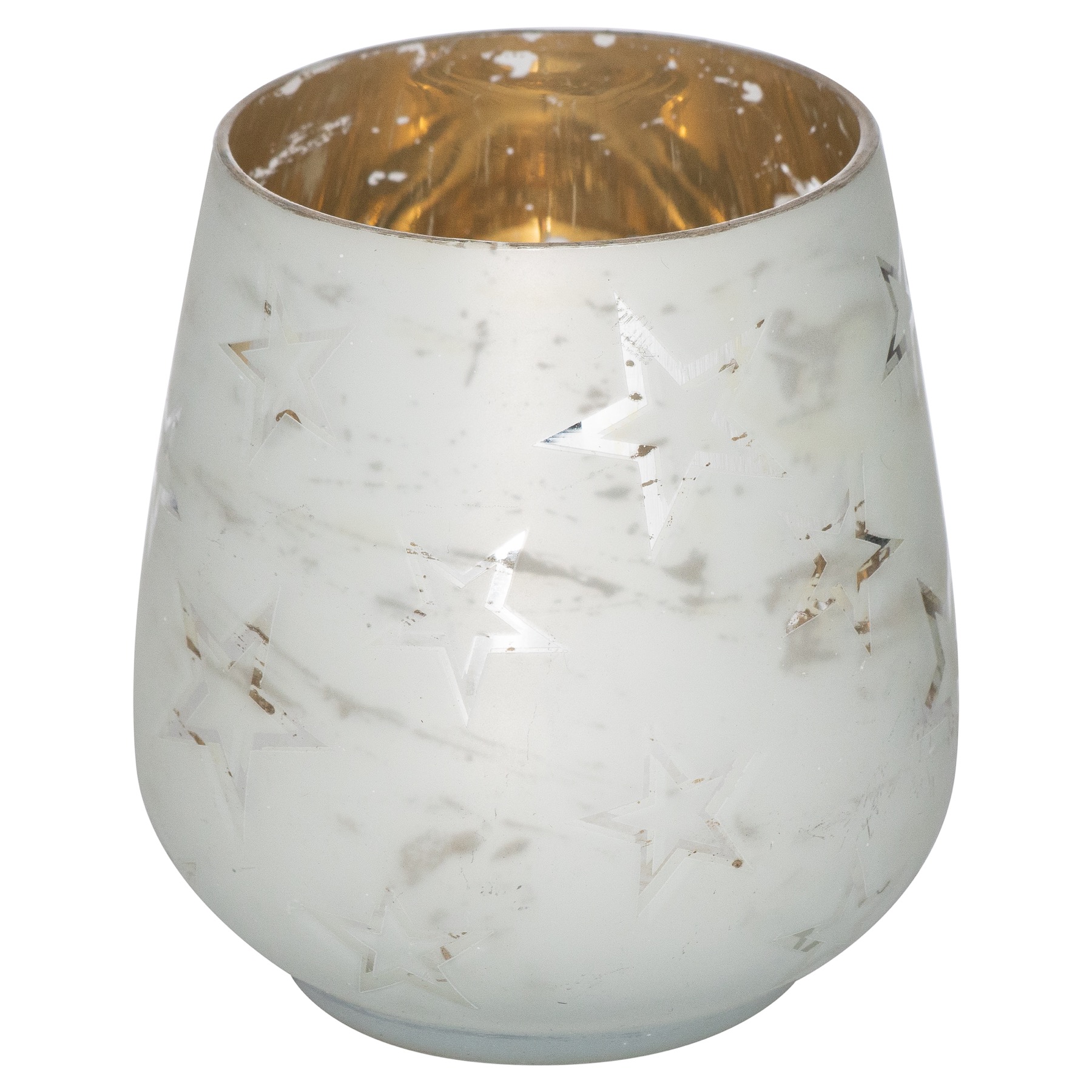 The Noel Collection White Star Small Candle Holder