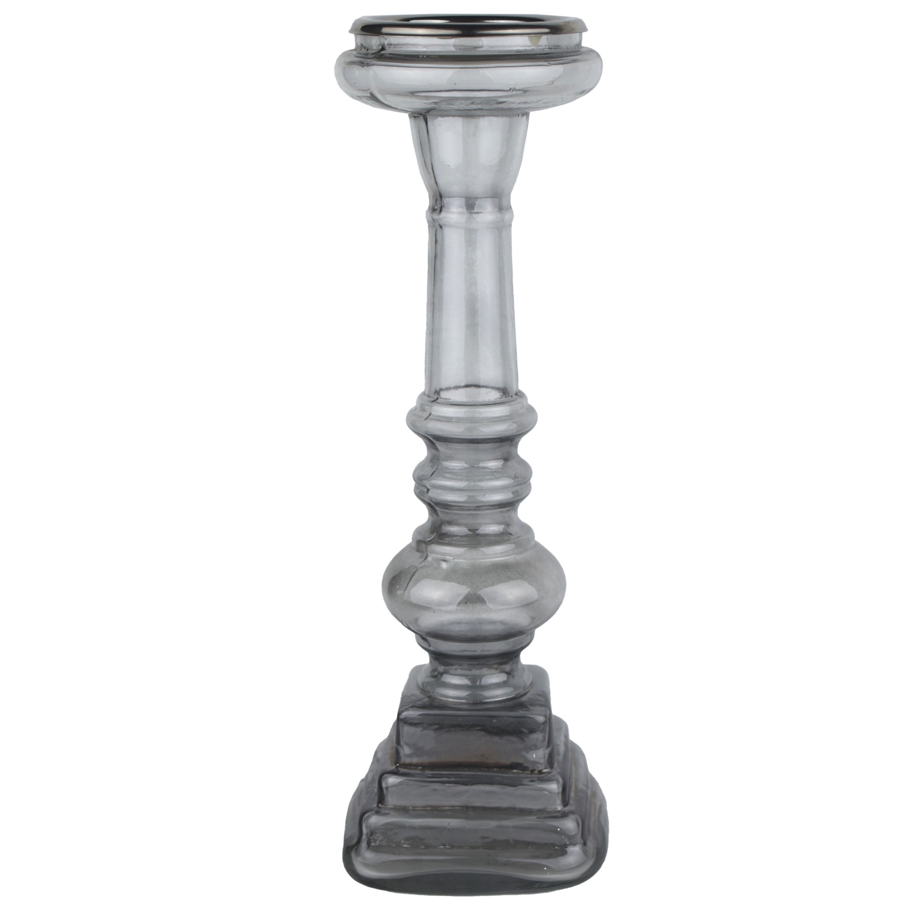 The Noel Collection Large Smoked Midnight Candle Pillar - Image 1