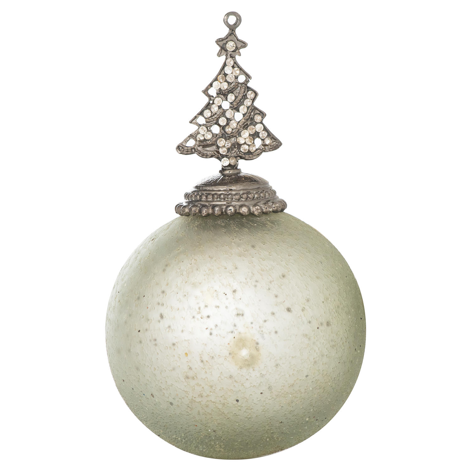 The Noel Midnight Silver Collection Tree Top Bauble - Image 1