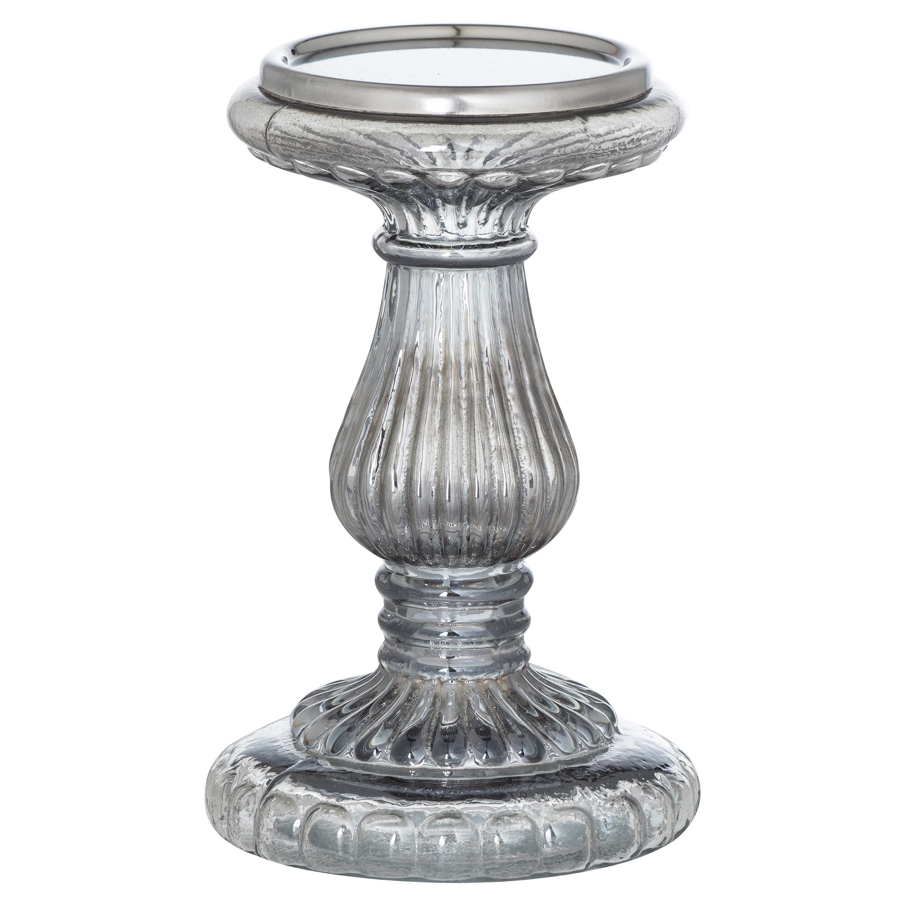 Smoked Midnight Small Candle Pillar - Image 1