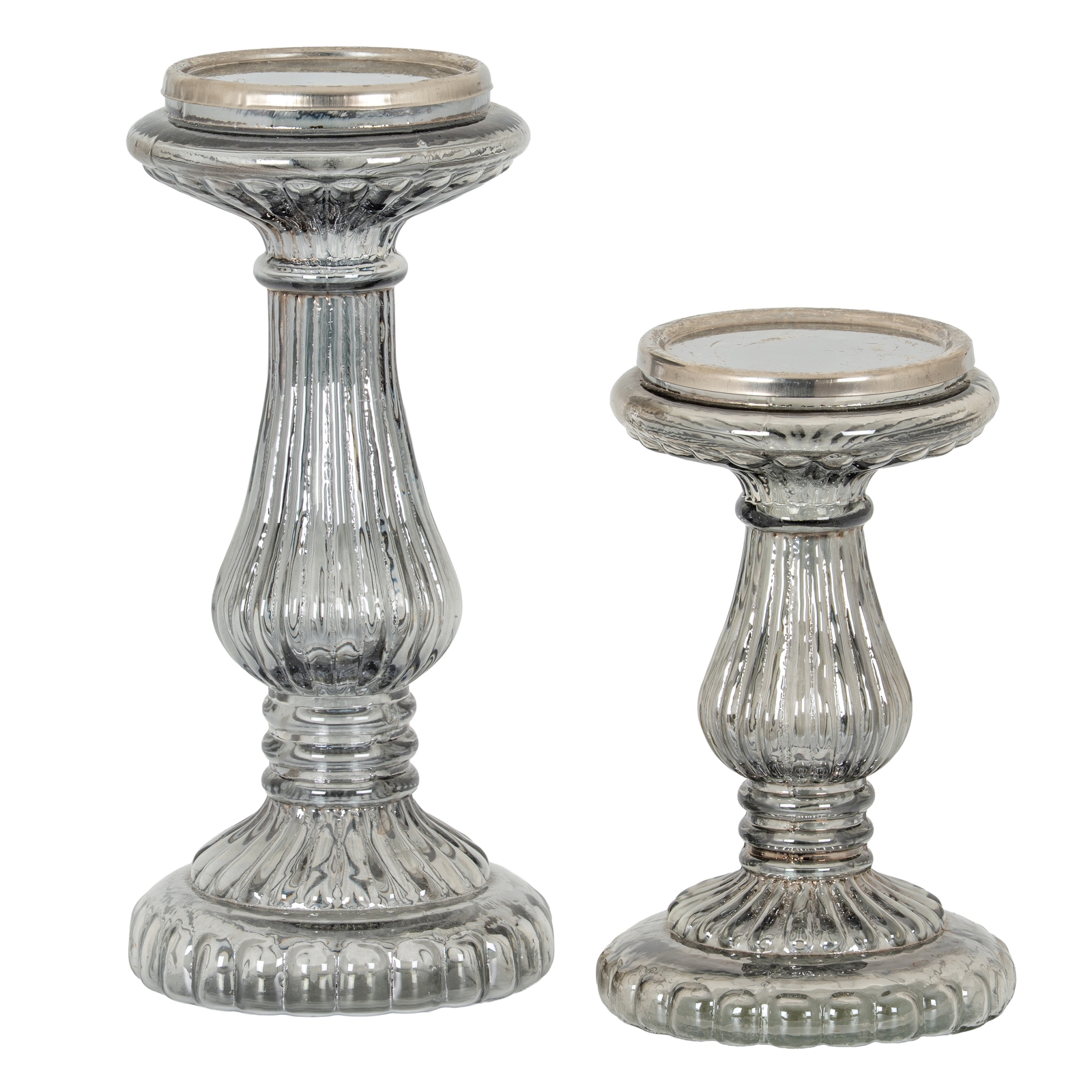 Smoked Midnight Medium Candle Pillar - Image 5