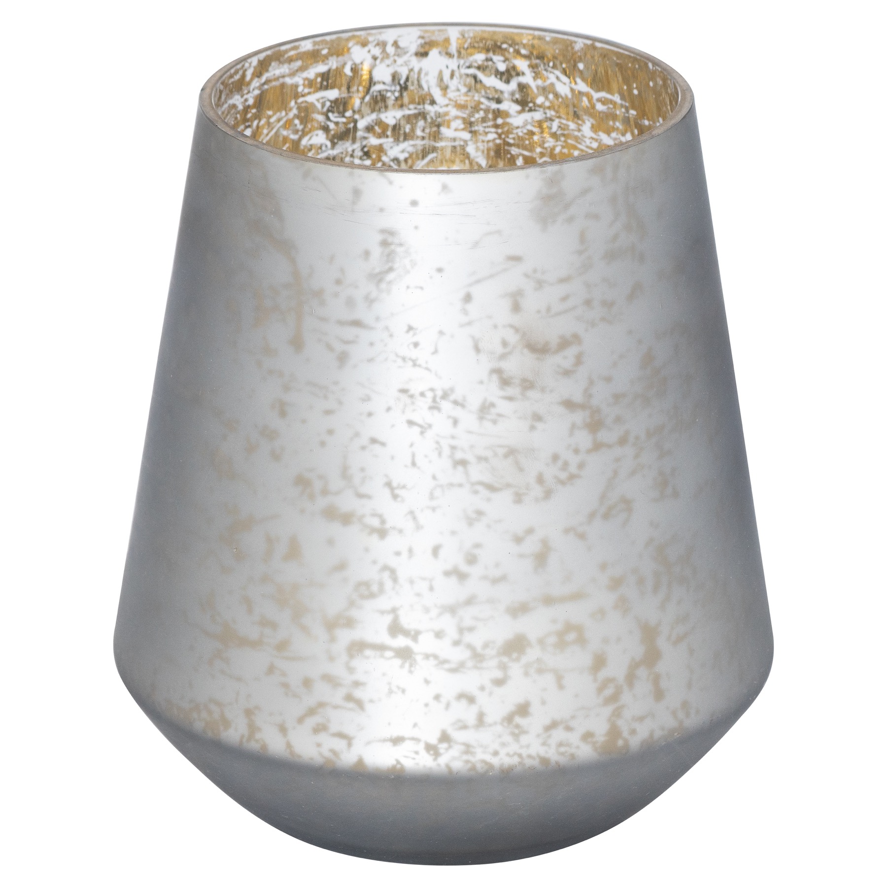 The Noel Collection Mystic Grey Flute Hurrican Candle Holder - Image 1