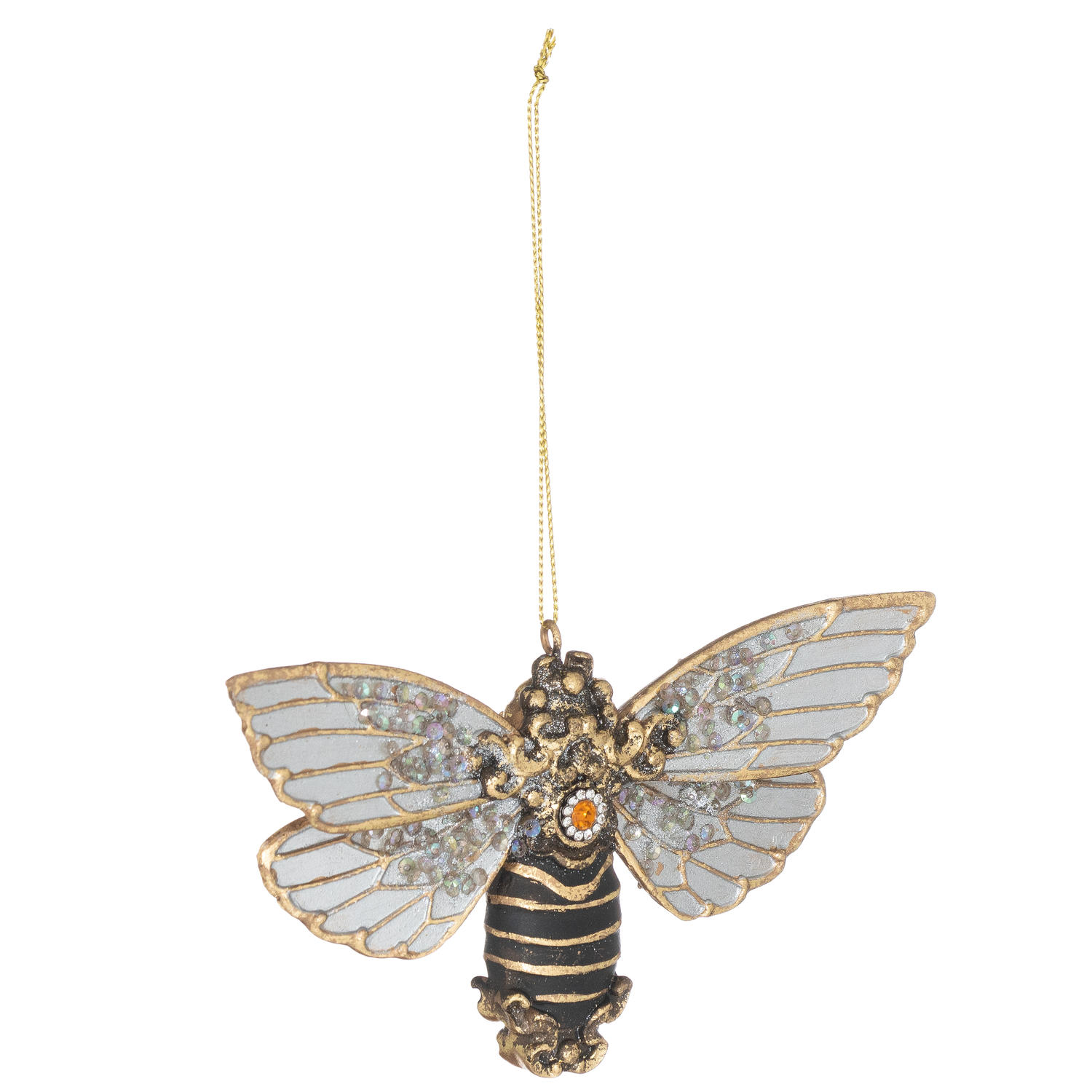 Hanging Bee Ornament Wholesale by Hill Interiors