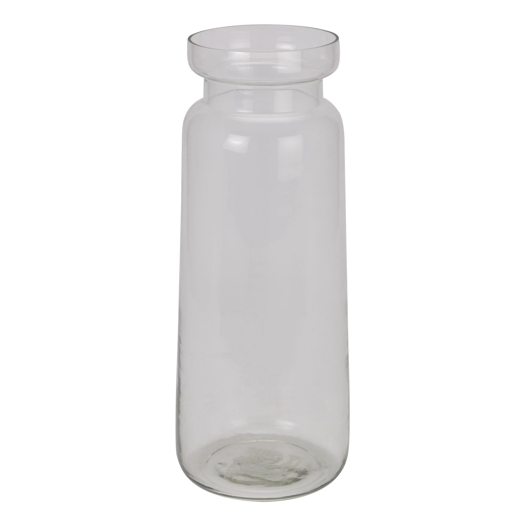 Tall Clear Bottle Vase - Image 1