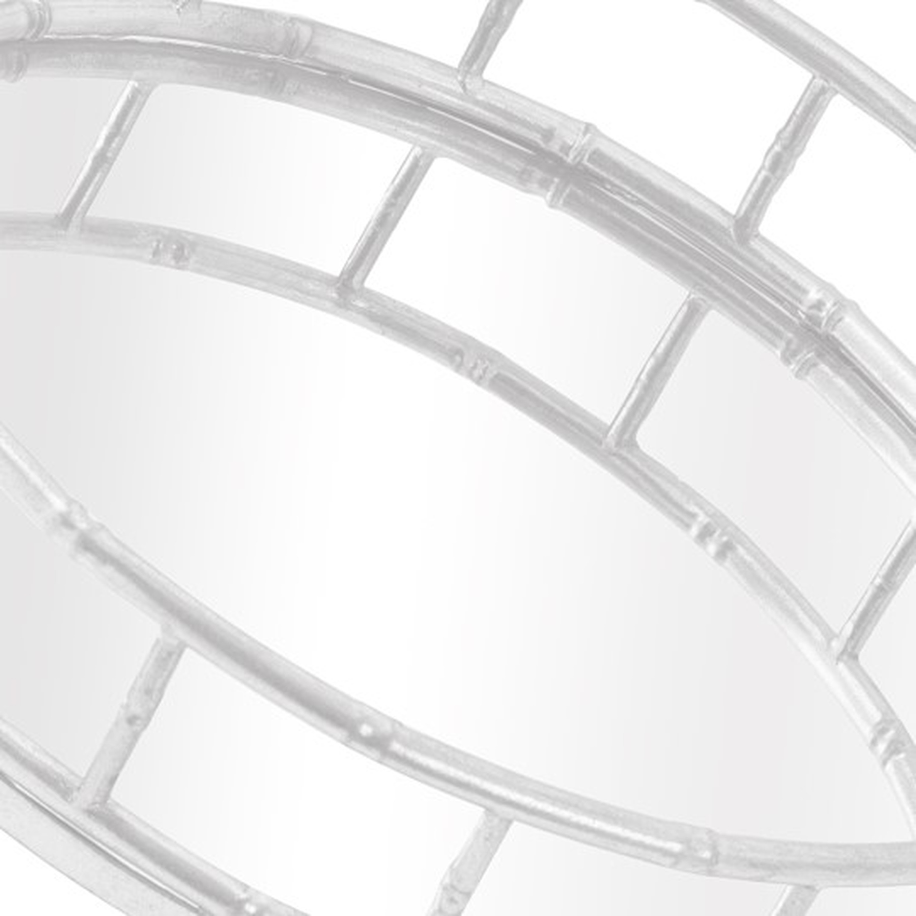Set Of 2 Detailed Silver Circular Trays