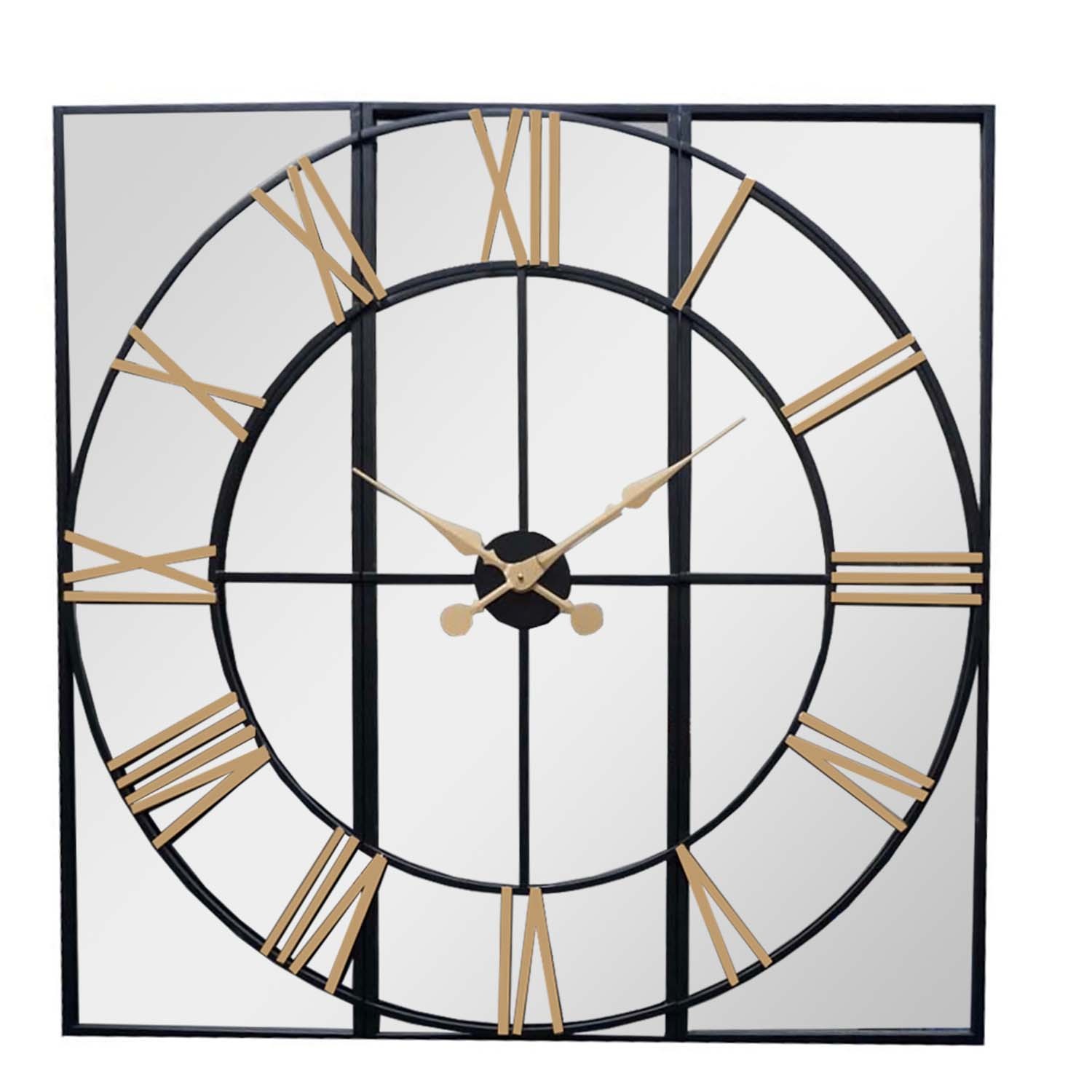 Brooklyn Black And Gold Wall Clock - Image 1