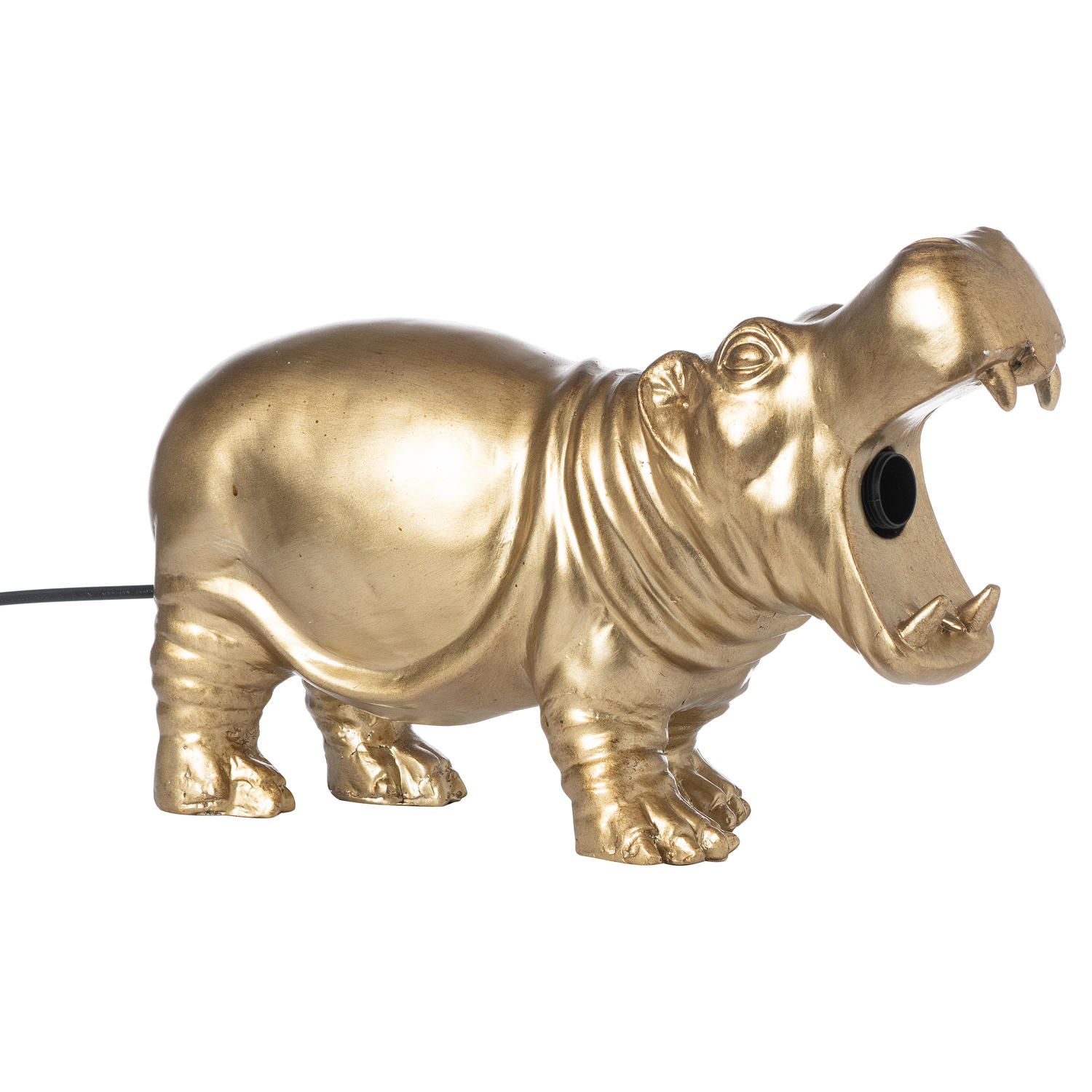 Hetty The Hippo Gold Table Lamp - Image 2