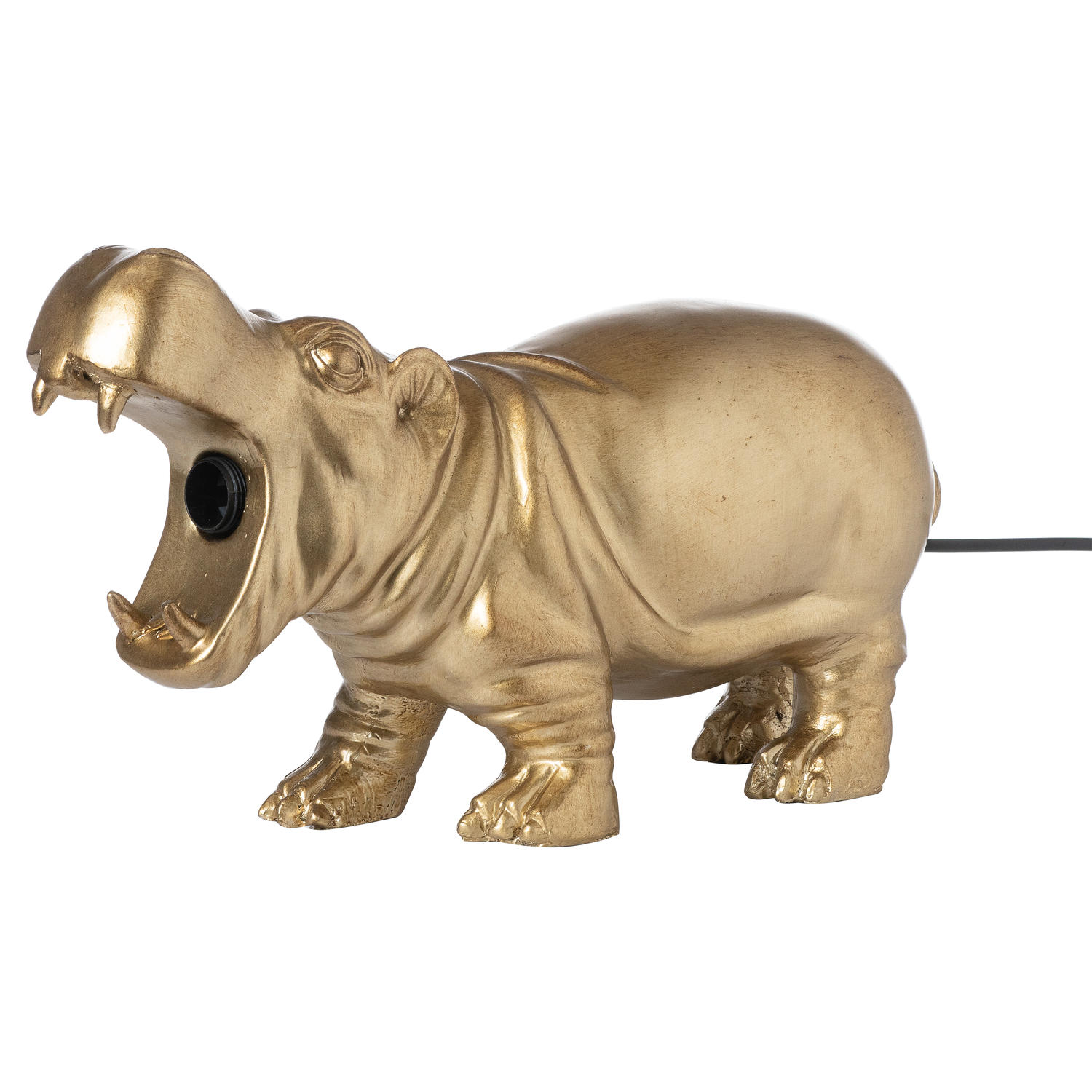 Hetty The Hippo Gold Table Lamp - Image 1