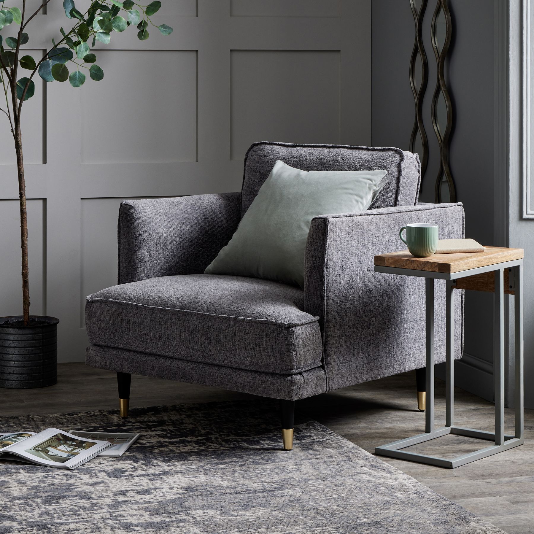 Nordic Grey Collection Sofa Table - Image 5