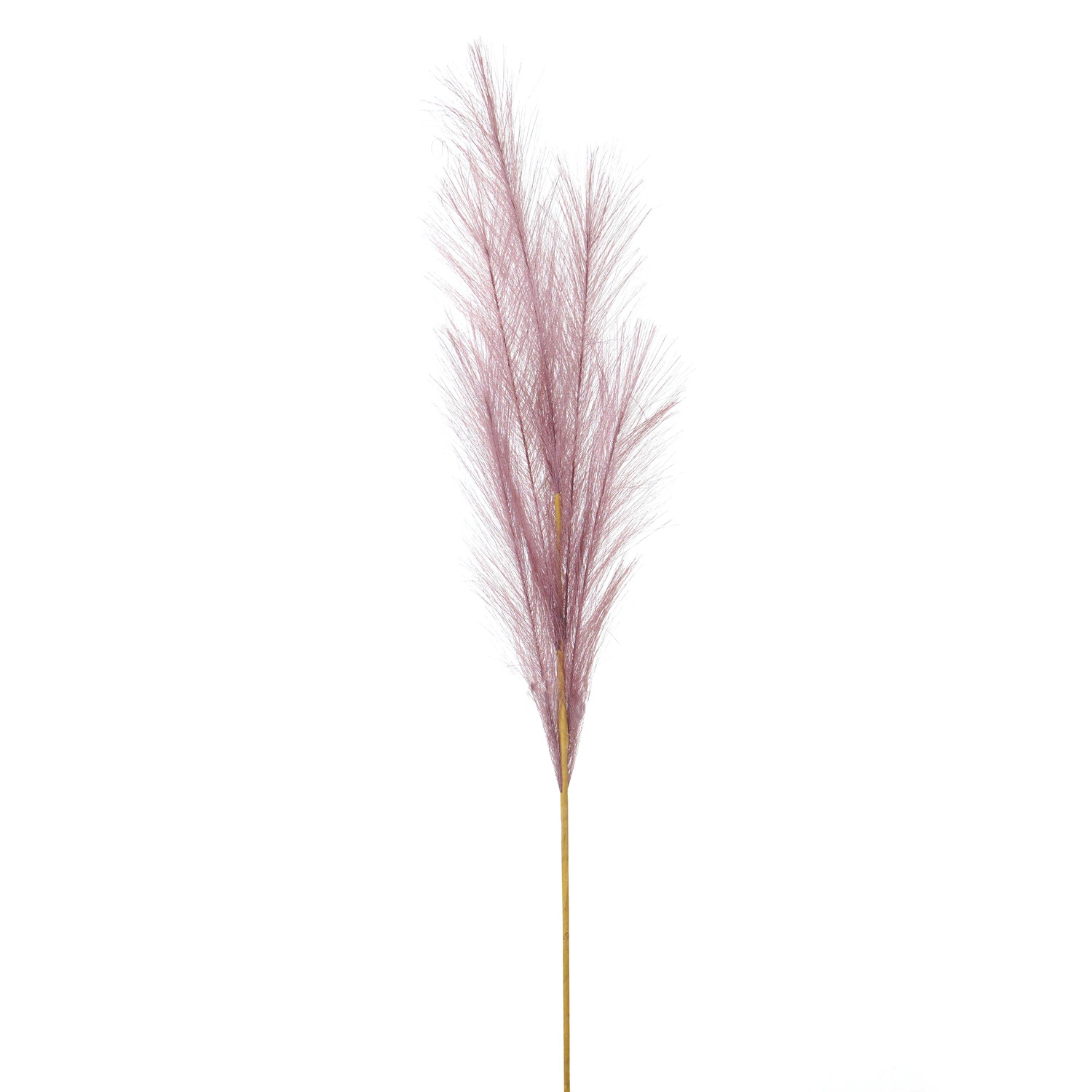 Lilac Faux Pampas Grass Stem - Image 1