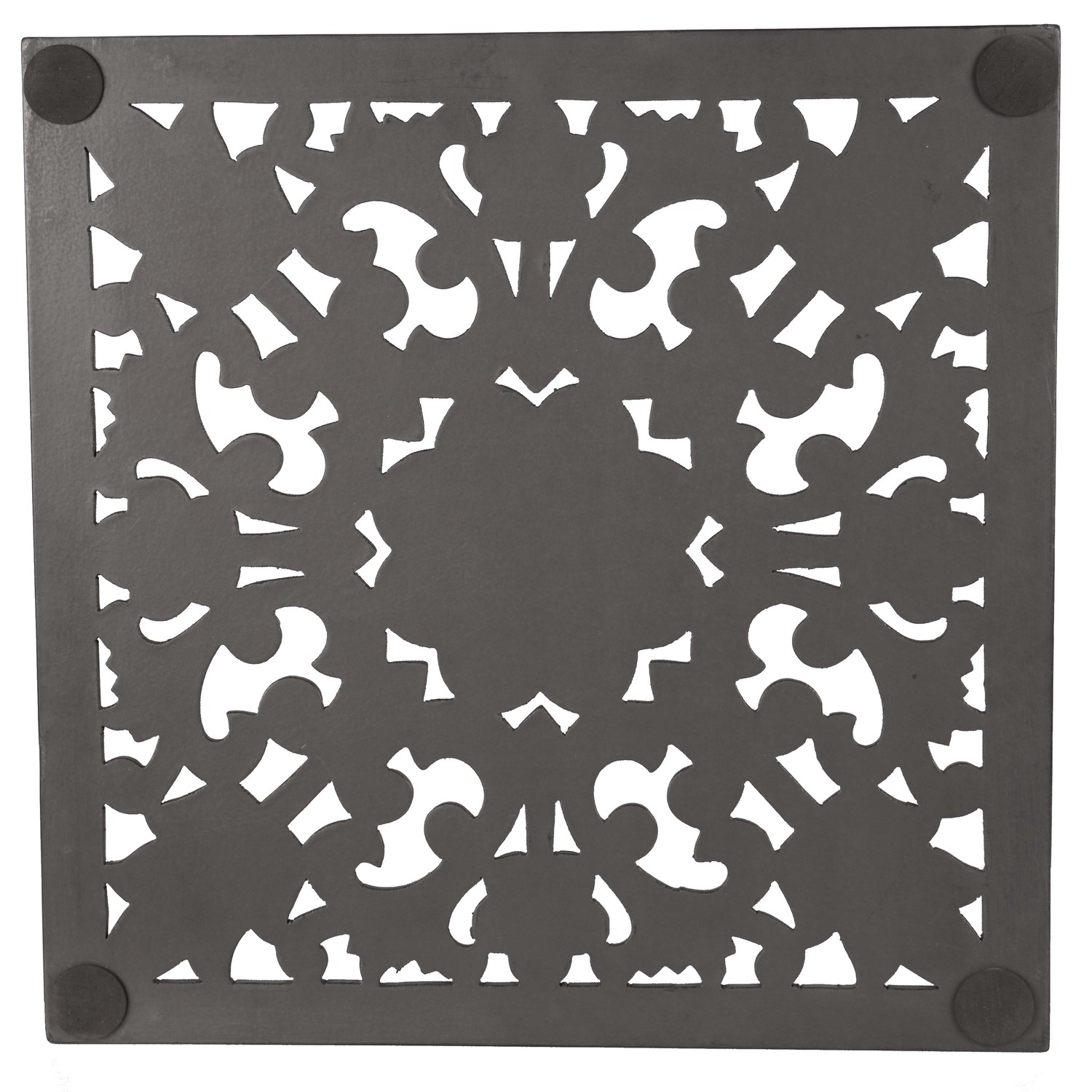Square Carved Metallic Hampton Tray - Image 2