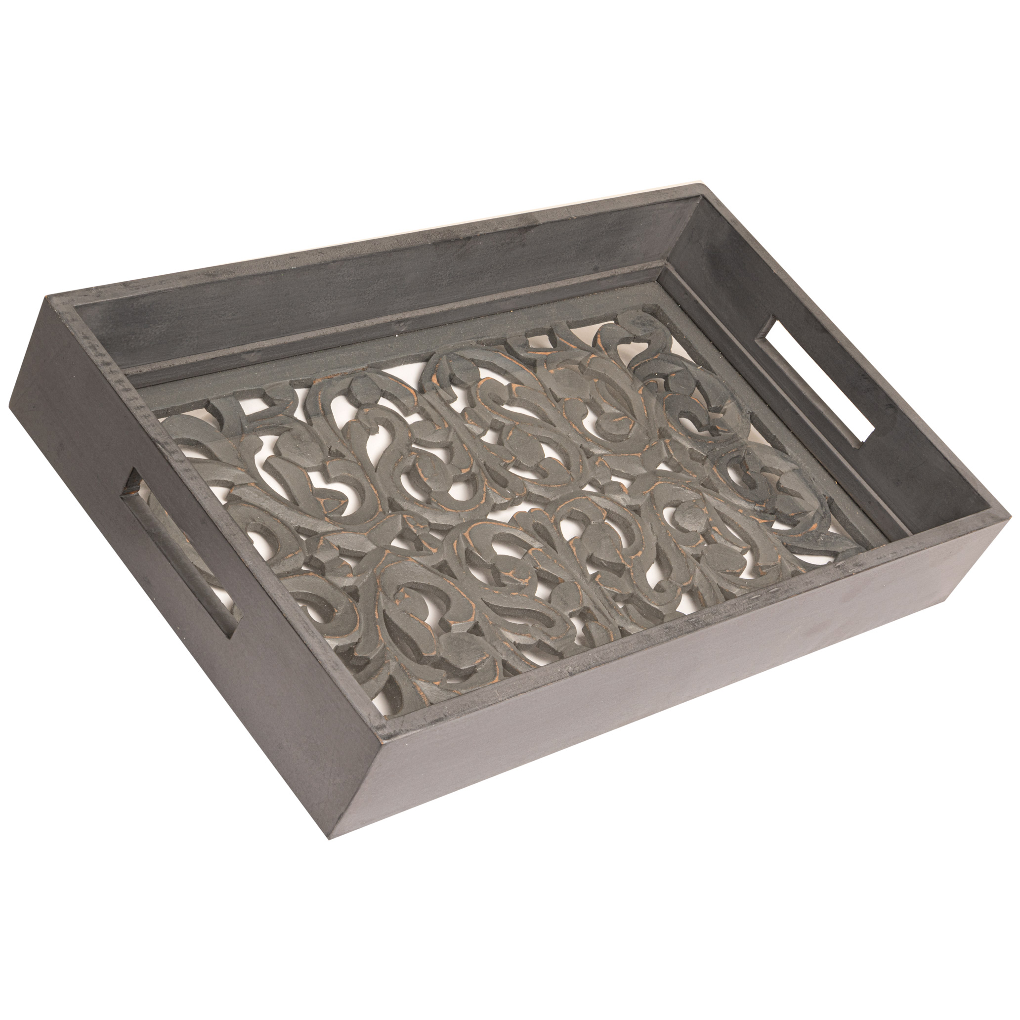 Rectangular Carved Louis Tray - Image 1