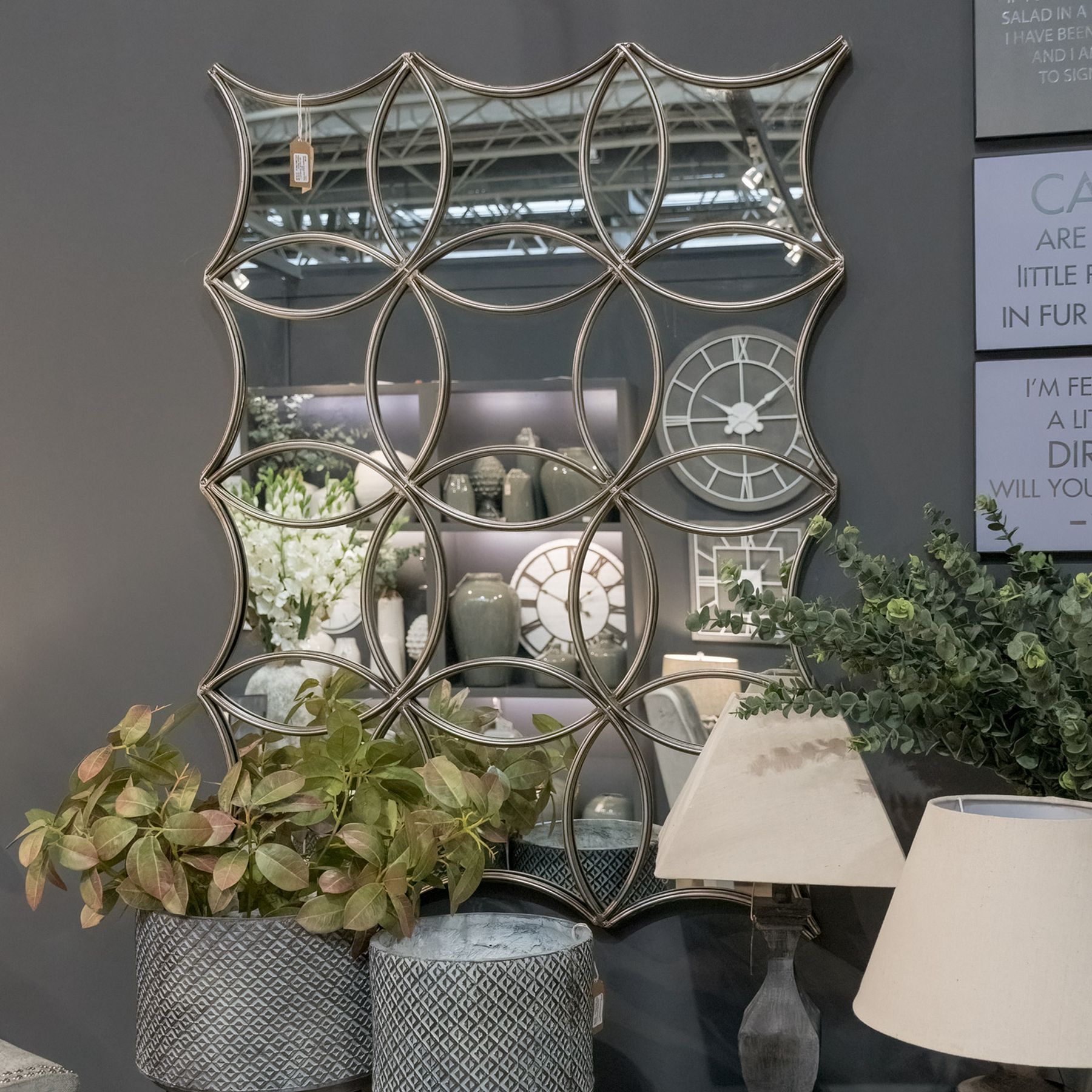 Rectangular Antique Silver Avery Mirror Wholesale by Hill Interiors