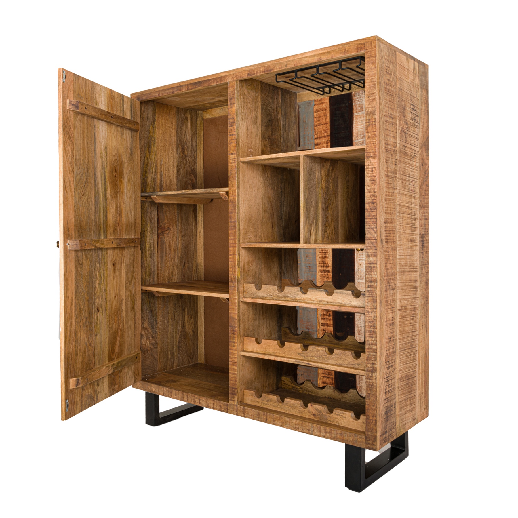 Reclaimed Industrial Bar Drinks Cabinet - Image 2