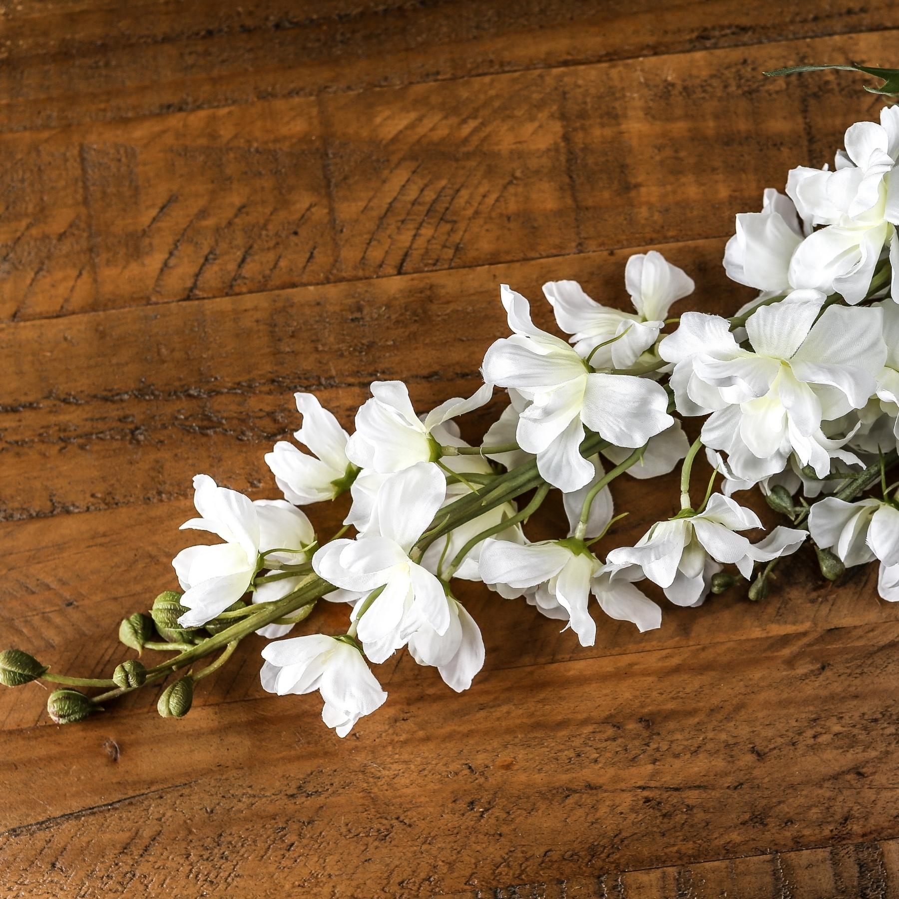 Tall White Delphinium Stem - Image 1