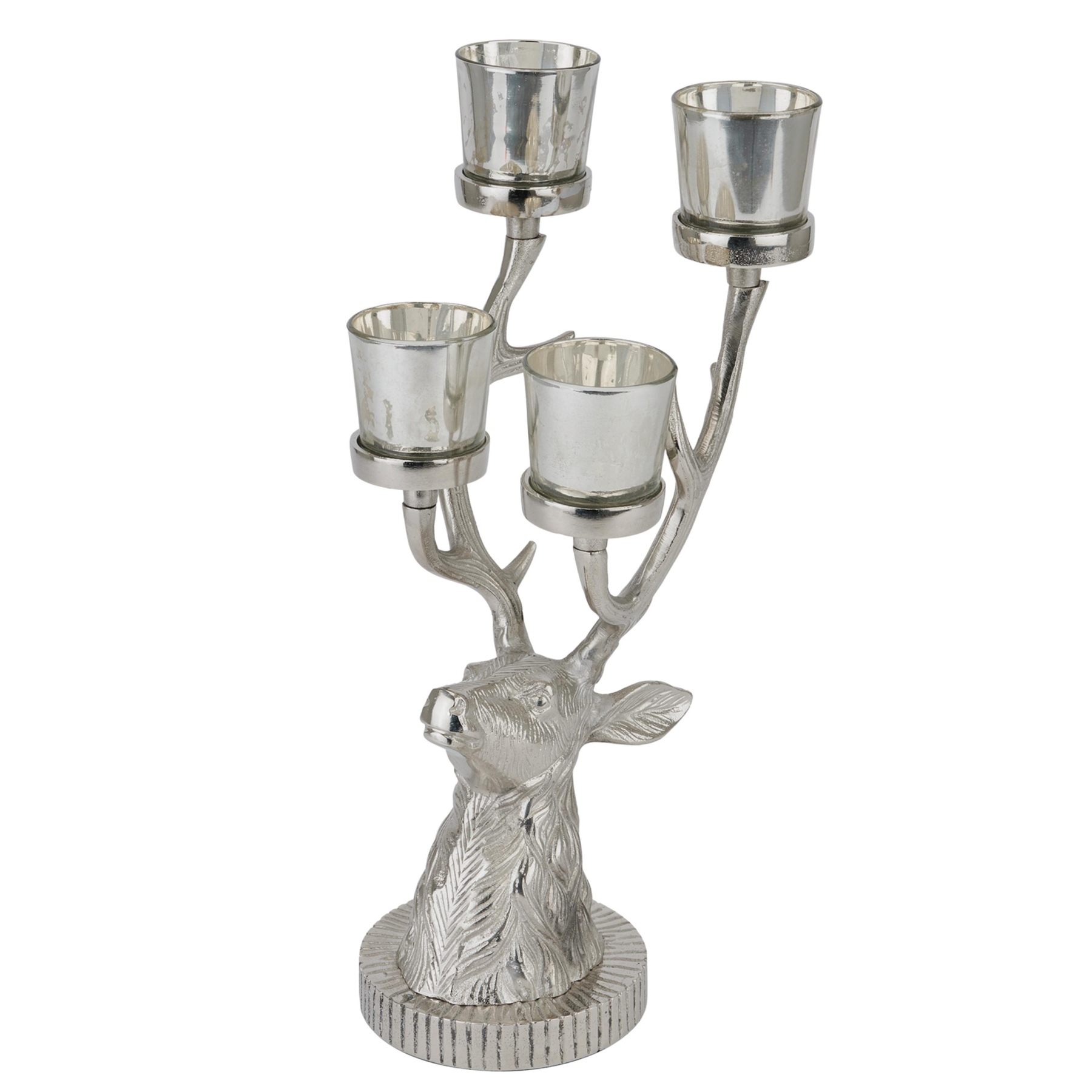 Silver Stag Four Tealight Holder - Image 2
