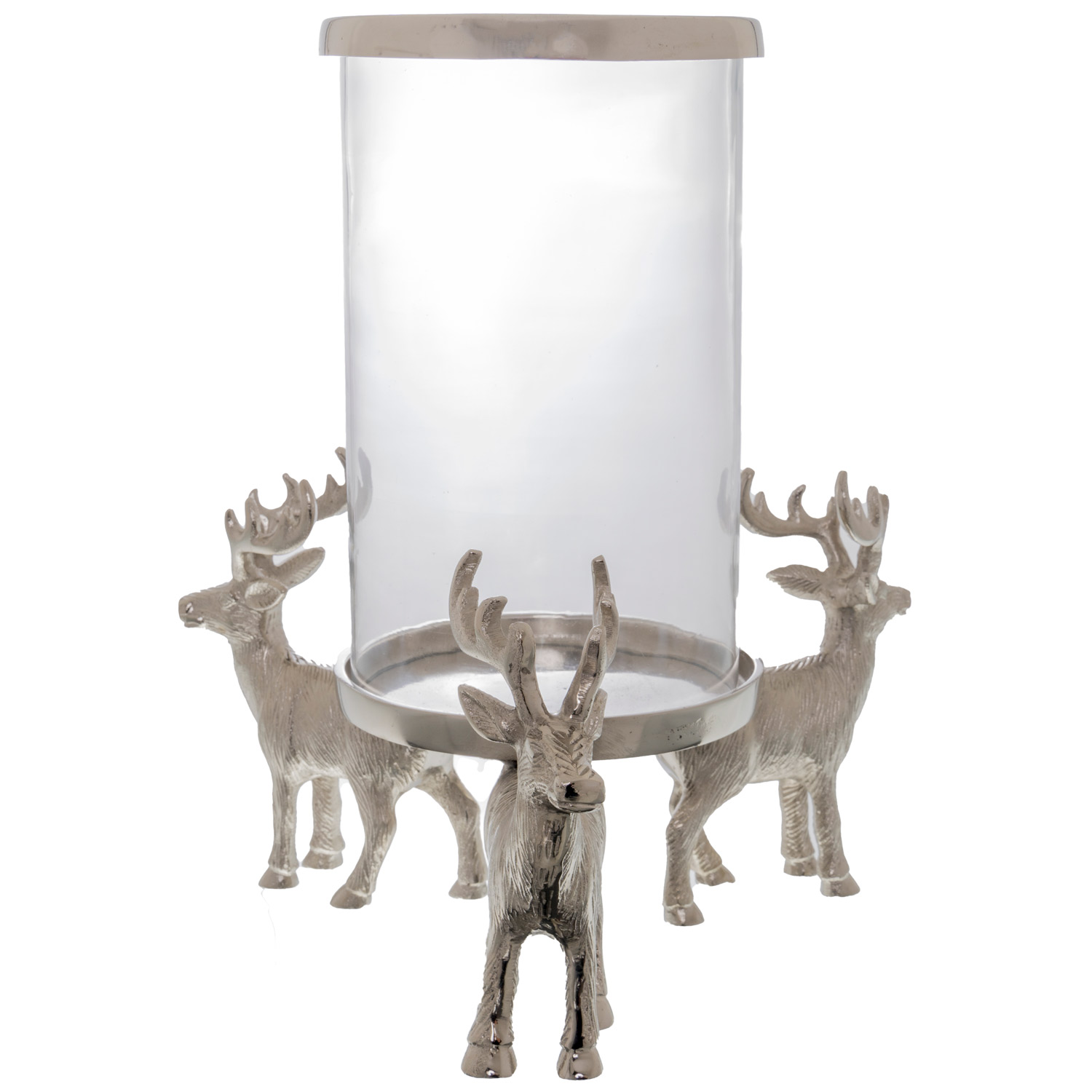 Circle Of Stags Candle Hurrican Lantern - Image 1