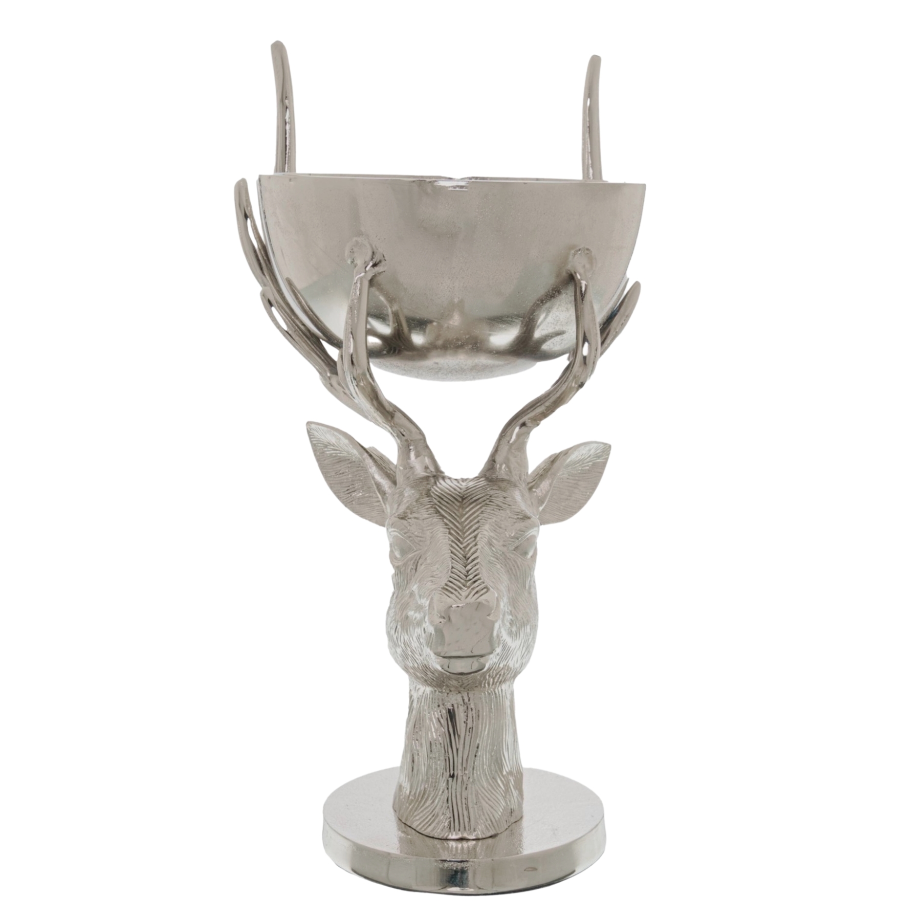Silver Stag Bowl Ornament - Image 1