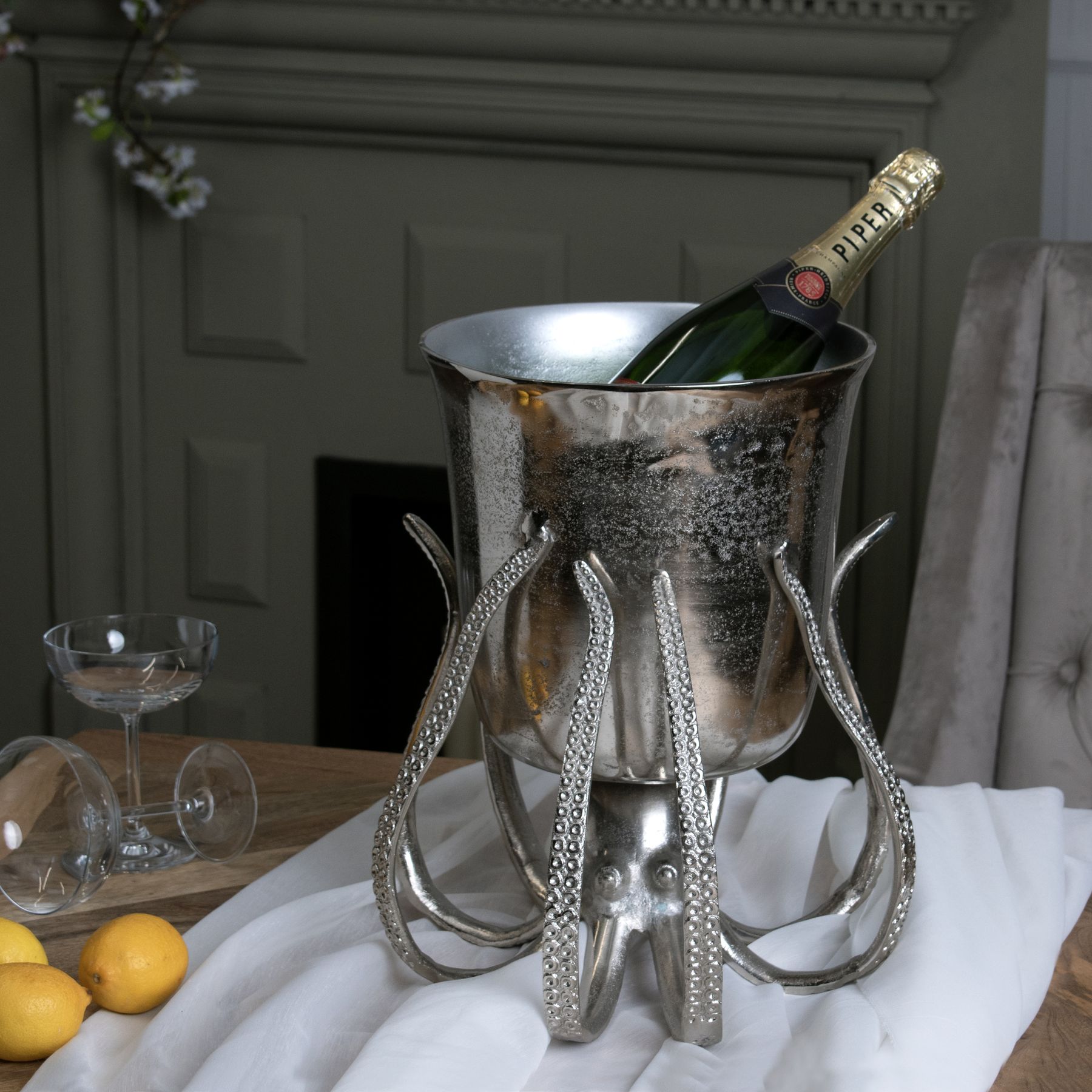 Large Octopus Champagne Bucket - Image 3