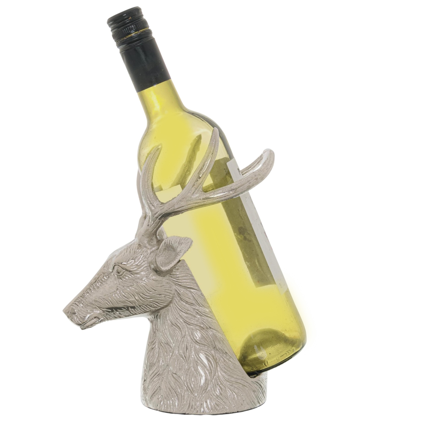 Silver Stag Wine Bottle Holder - Image 3