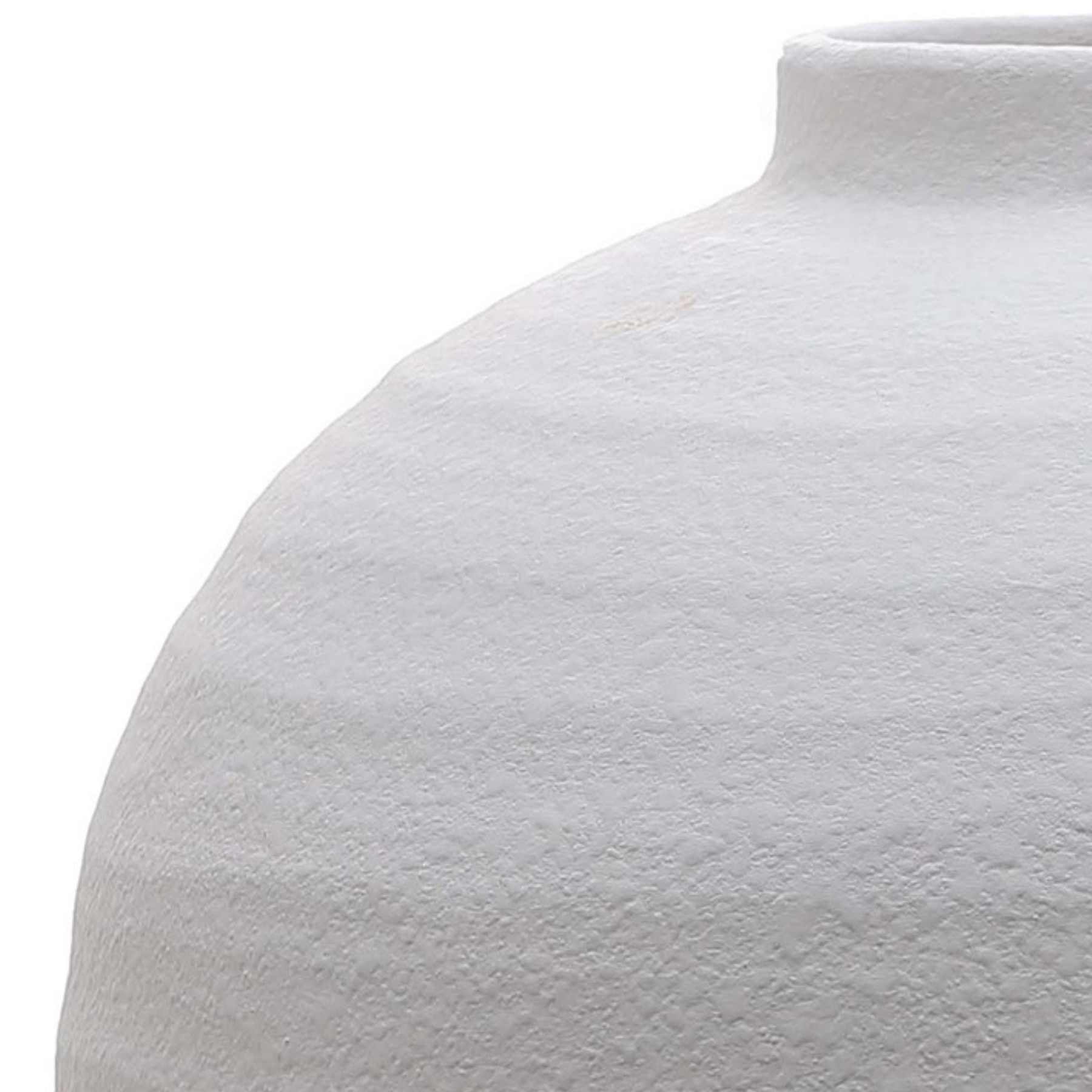 Tiber Matt White Ceramic Vase - Image 2
